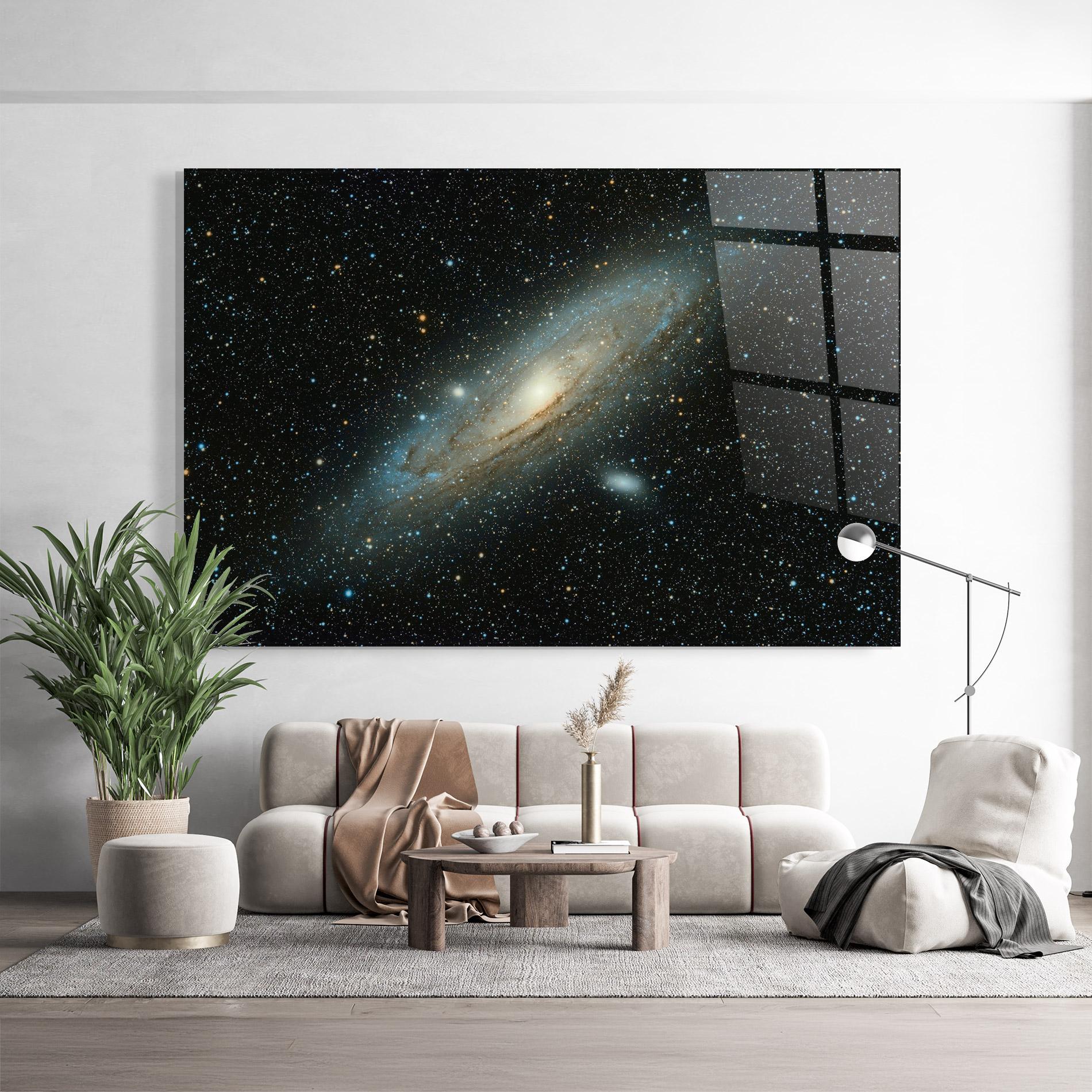 Glasbild Galaxy Stars mockup 9