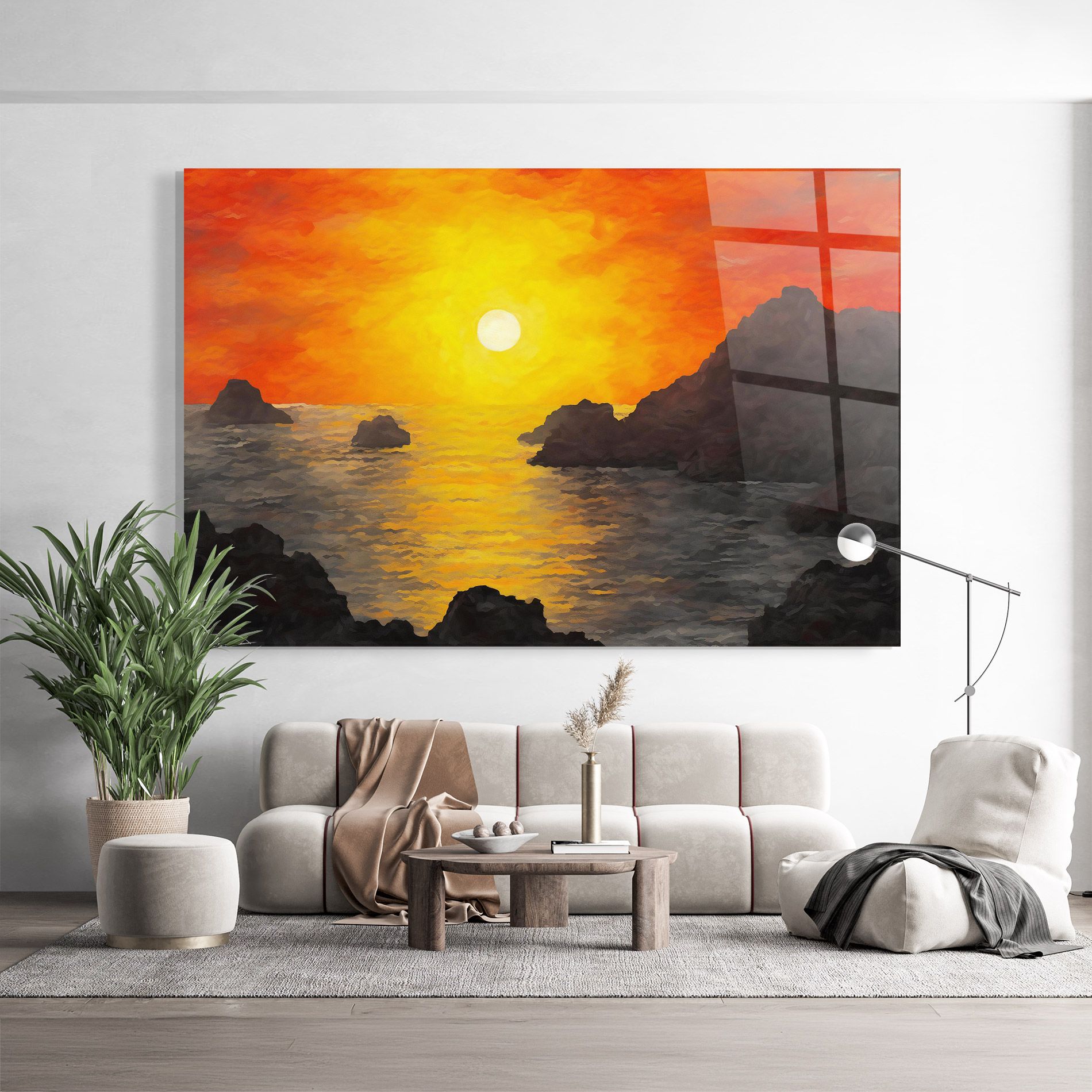 Mountains Rocks Painting mockup 9