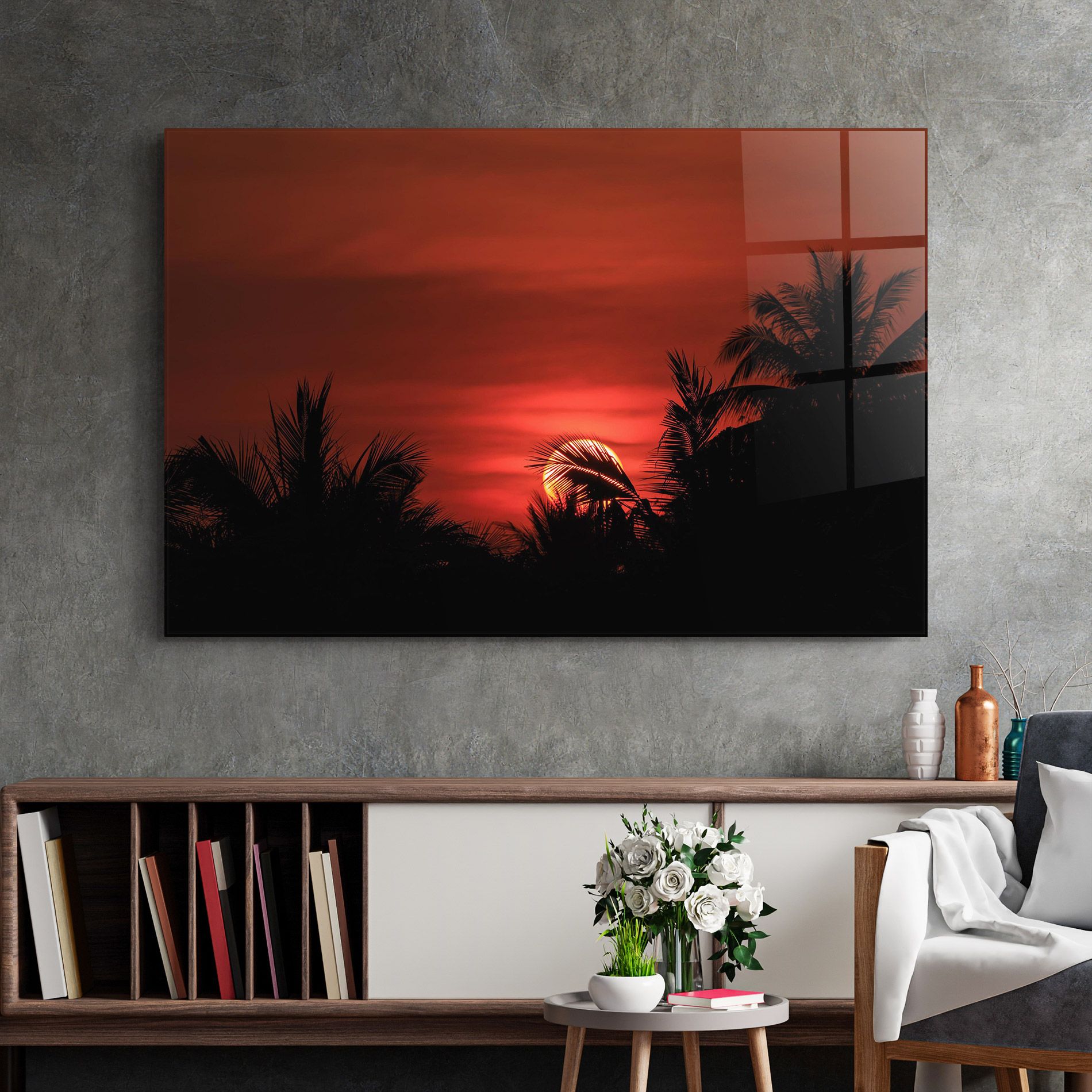 Coconuts Tree Sunset mockup 2