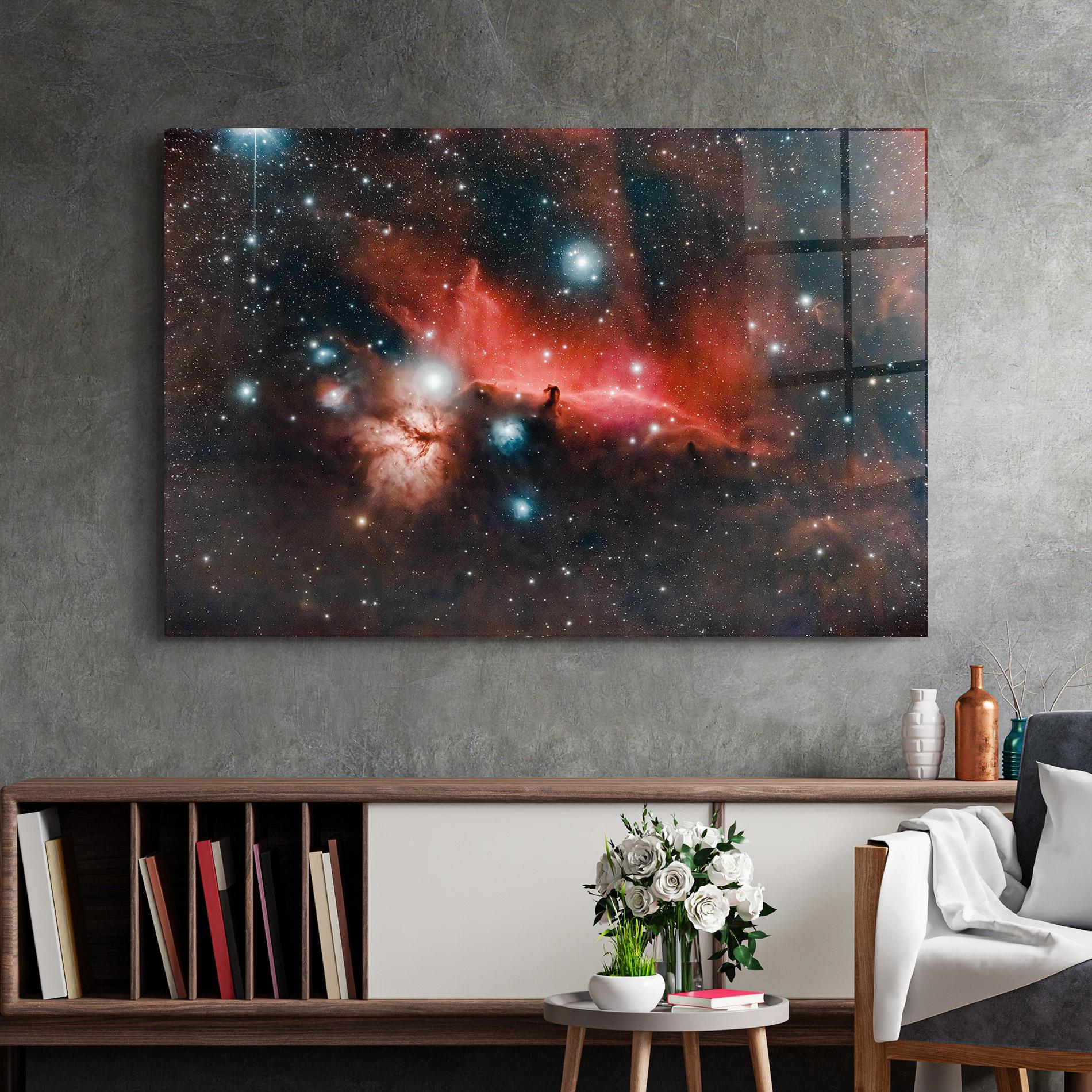 Glasbild Galactic Abstract mockup 2