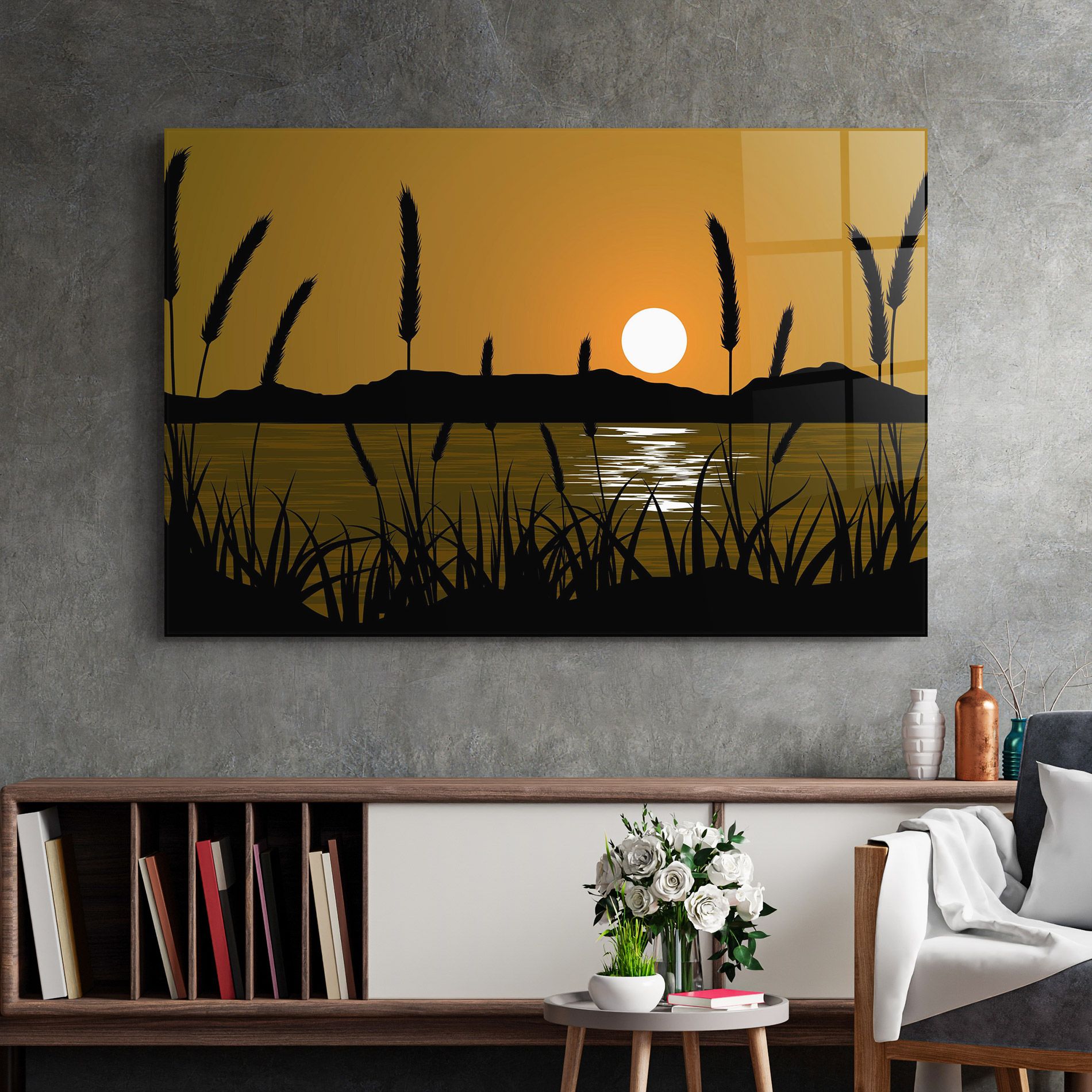Orange Brown Sunset mockup 2