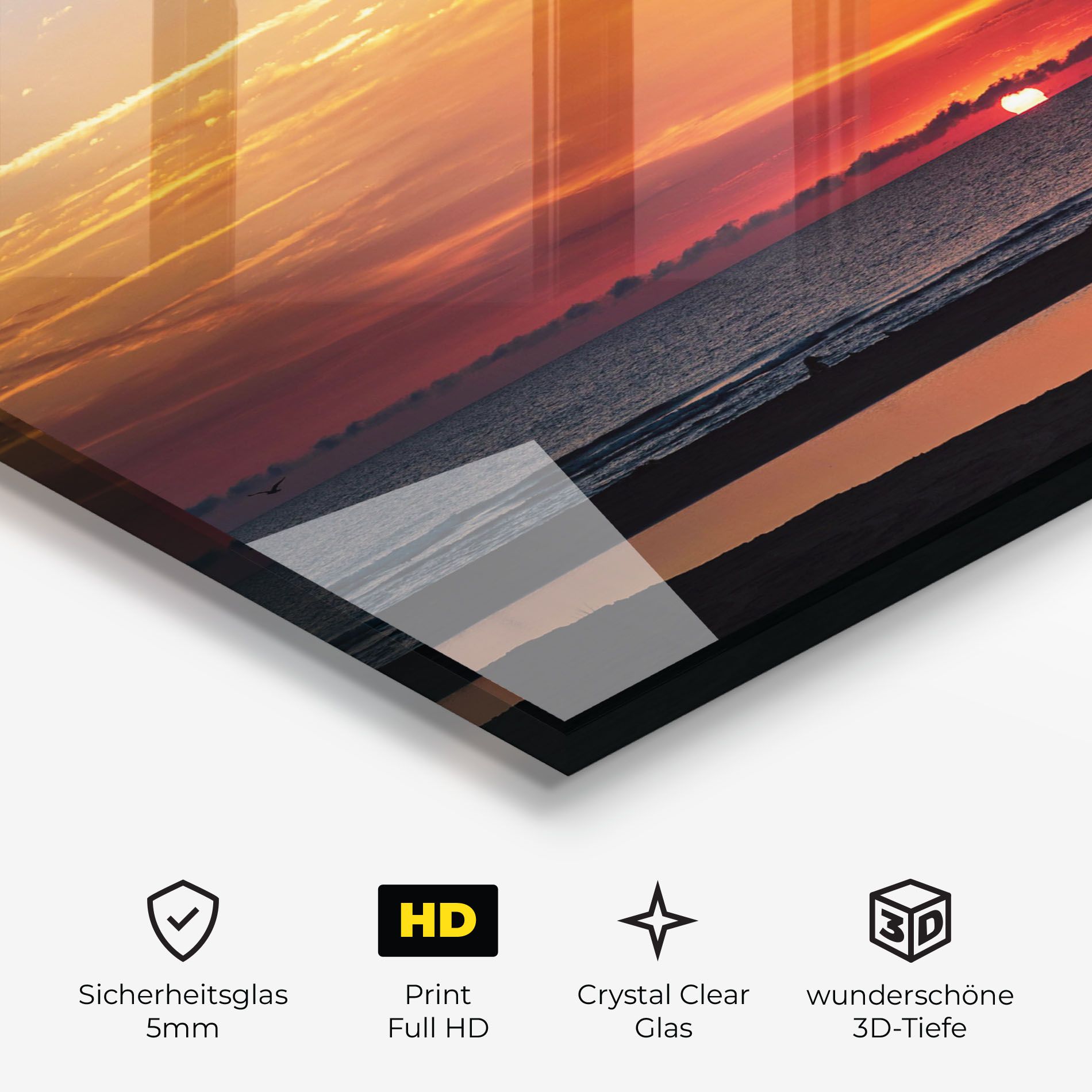 Colorful Sunrise Sea mockup 3