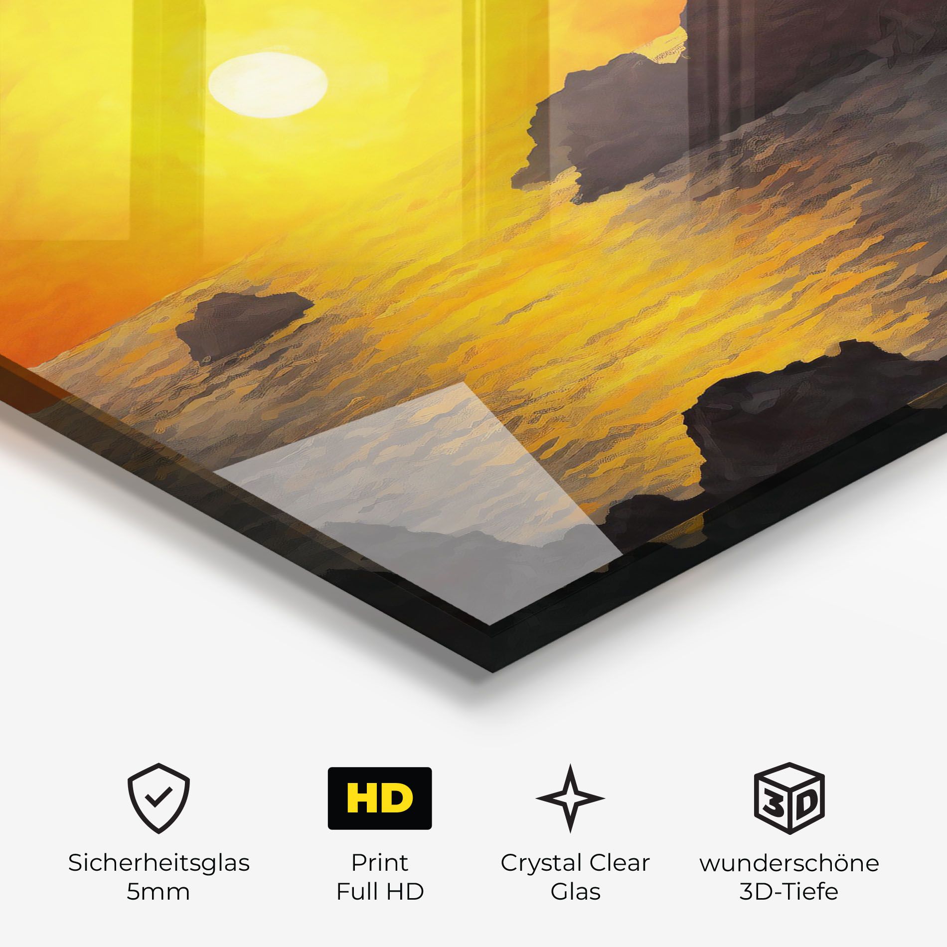 Mountains Rocks Painting mockup 3