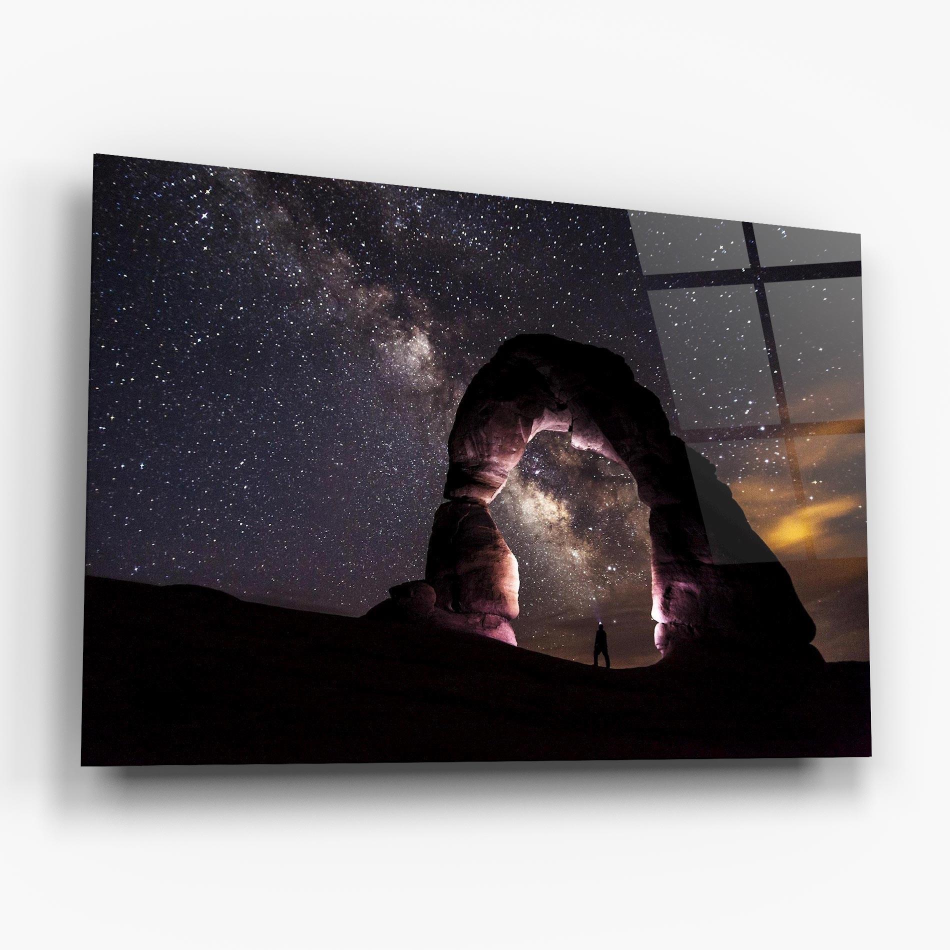 Glasbild Stars Landscape mockup 6