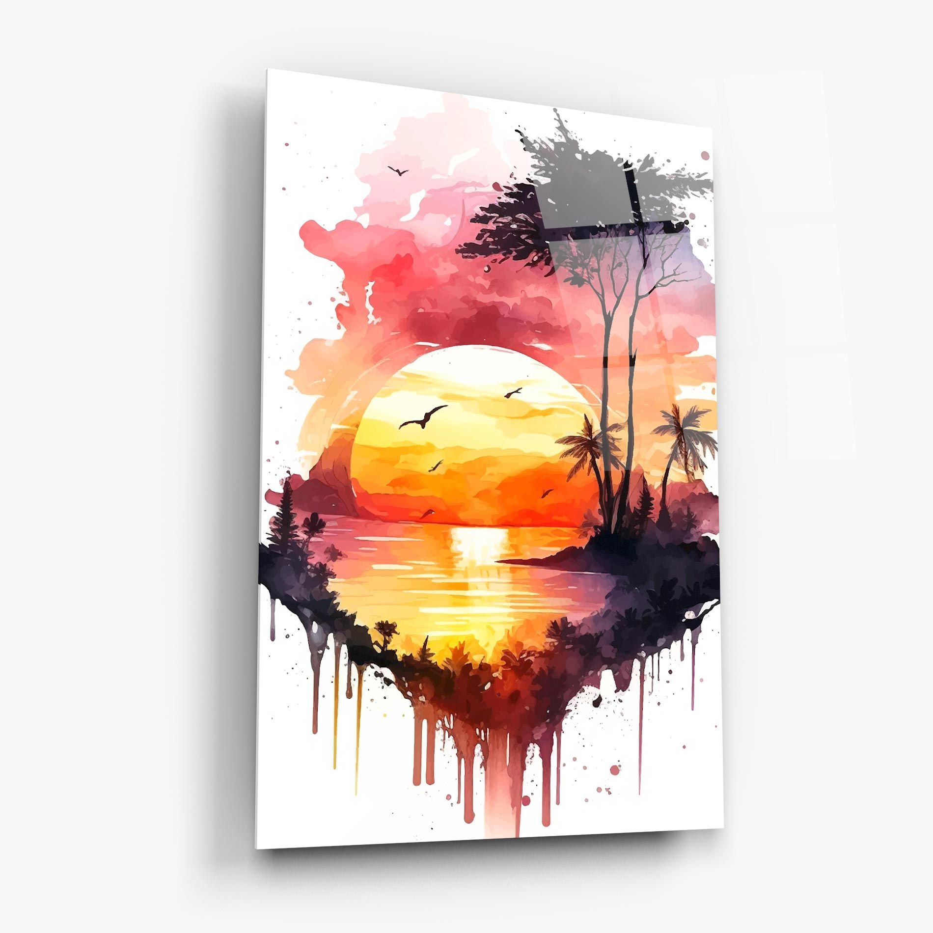 Purple Sunset Art mockup 6
