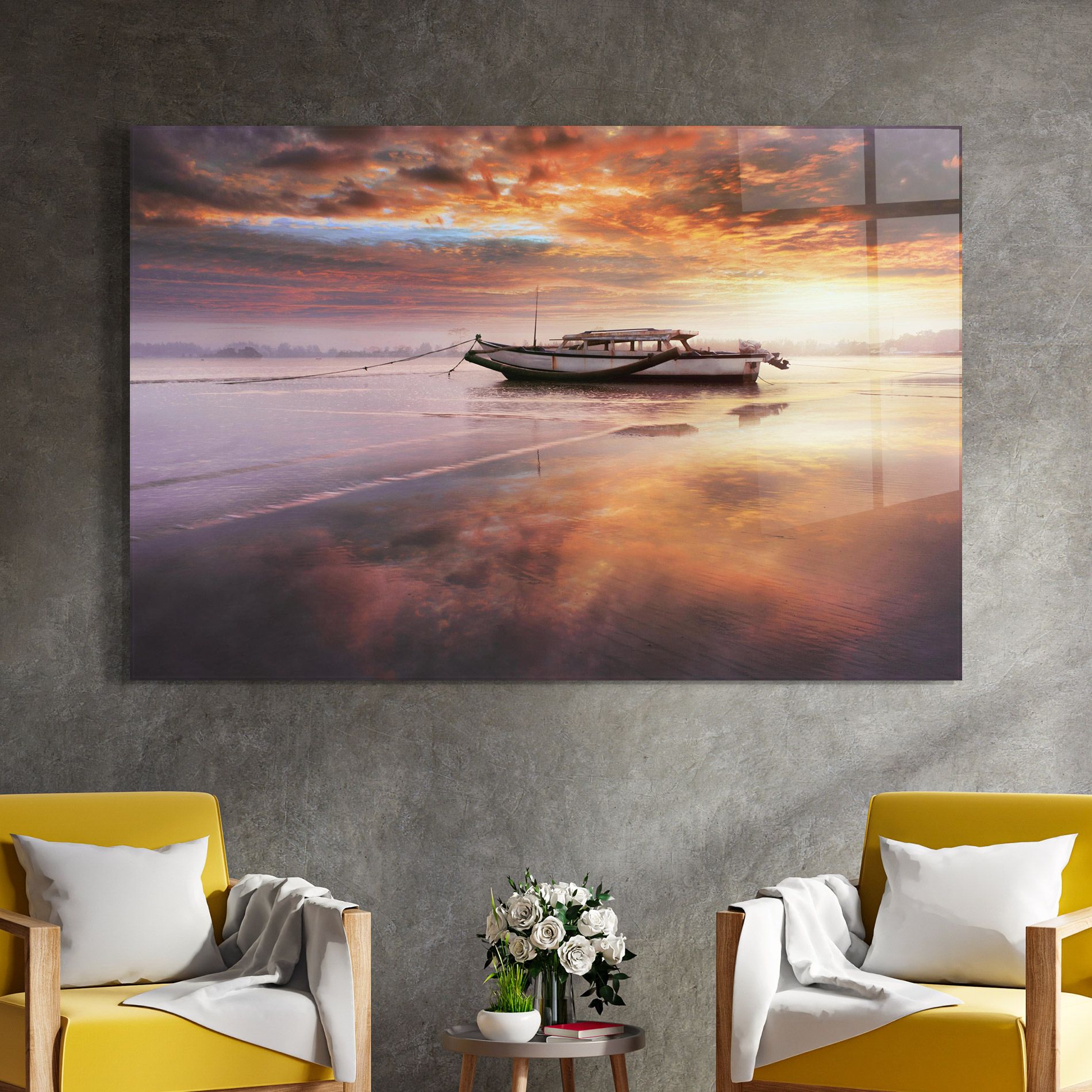 Beauty Boat Sunrise mockup 4