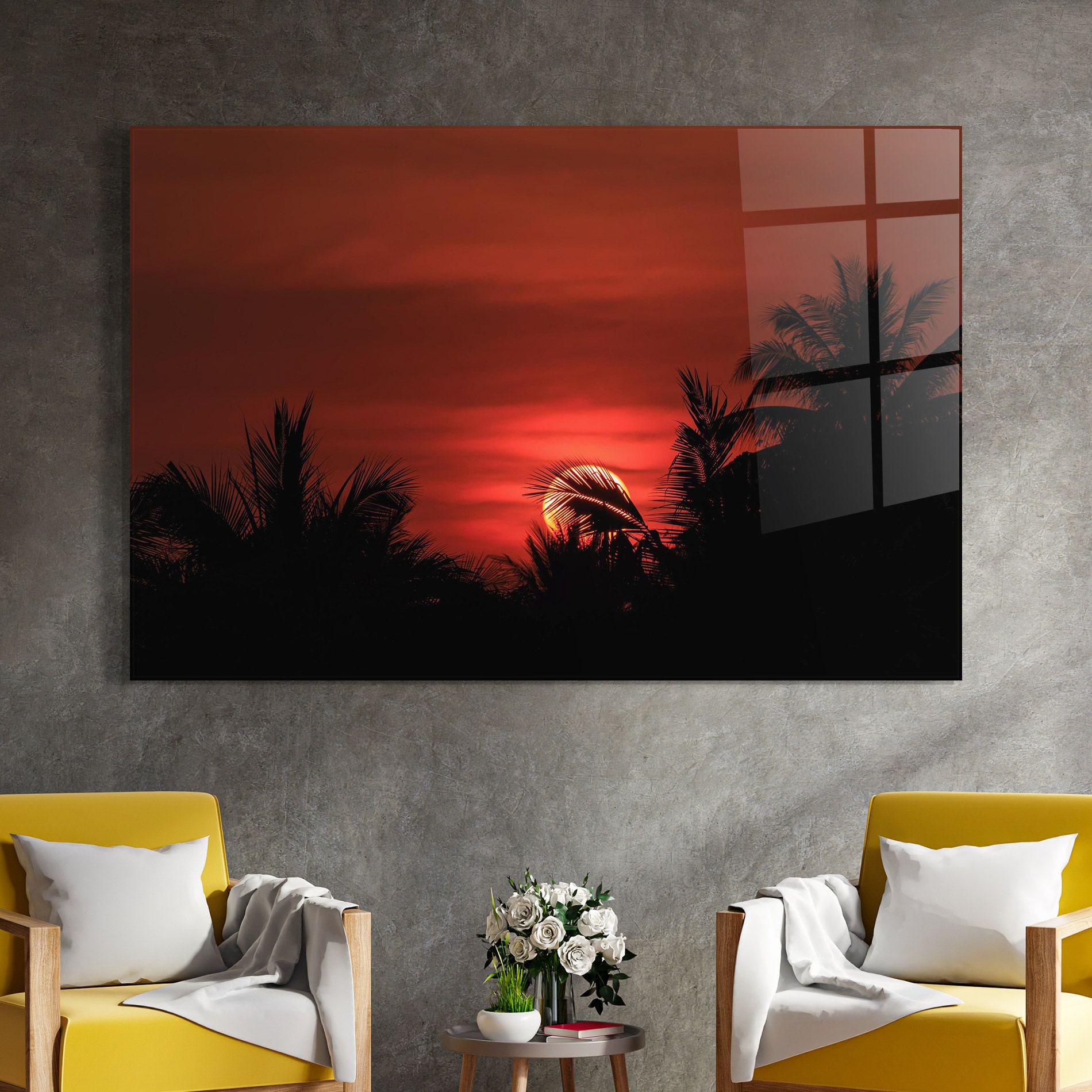 Coconuts Tree Sunset mockup 4