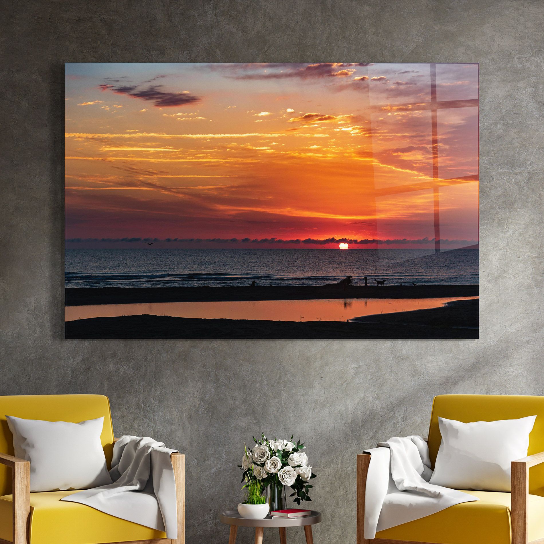 Colorful Sunrise Sea mockup 4