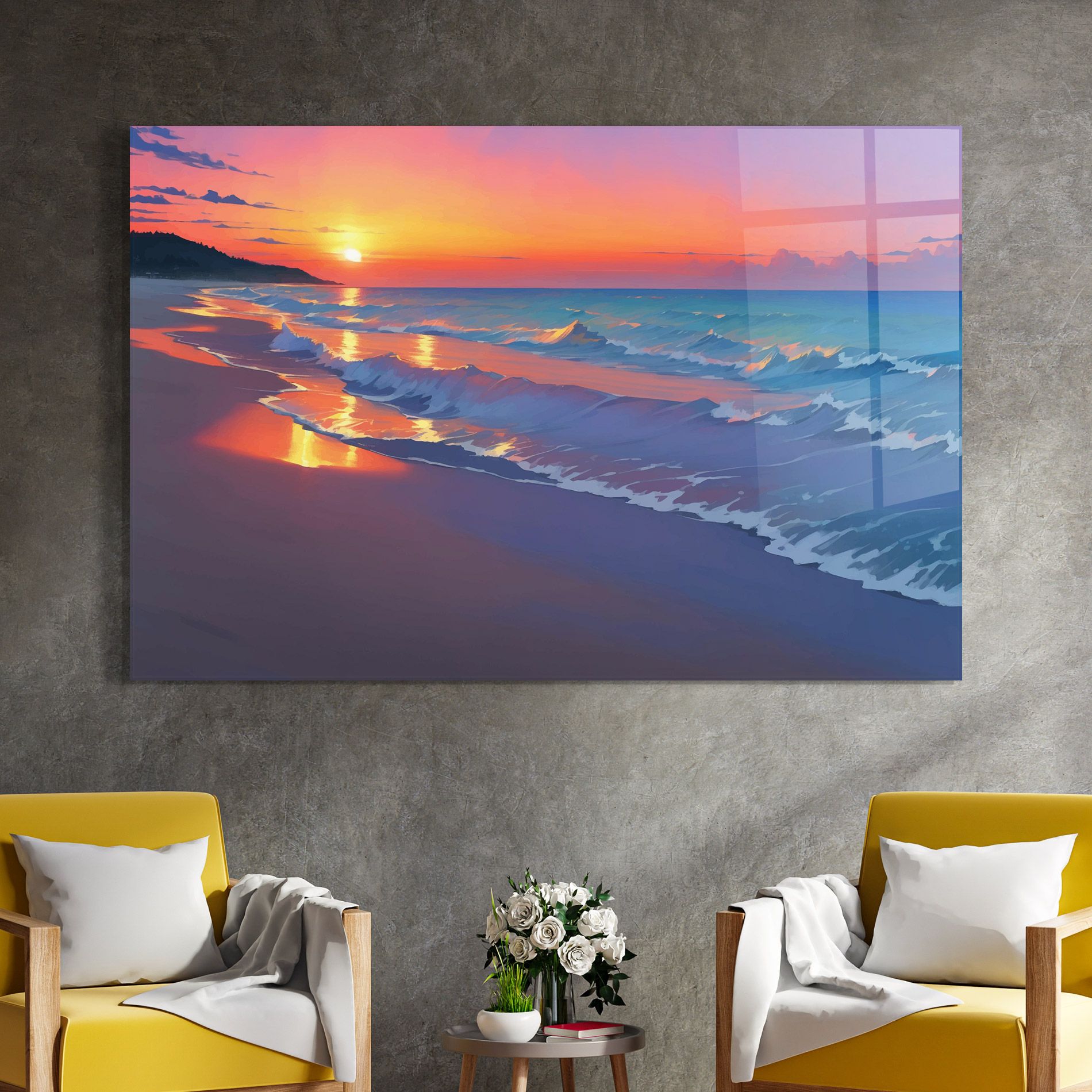 Dreamy Beach Sunset mockup 4