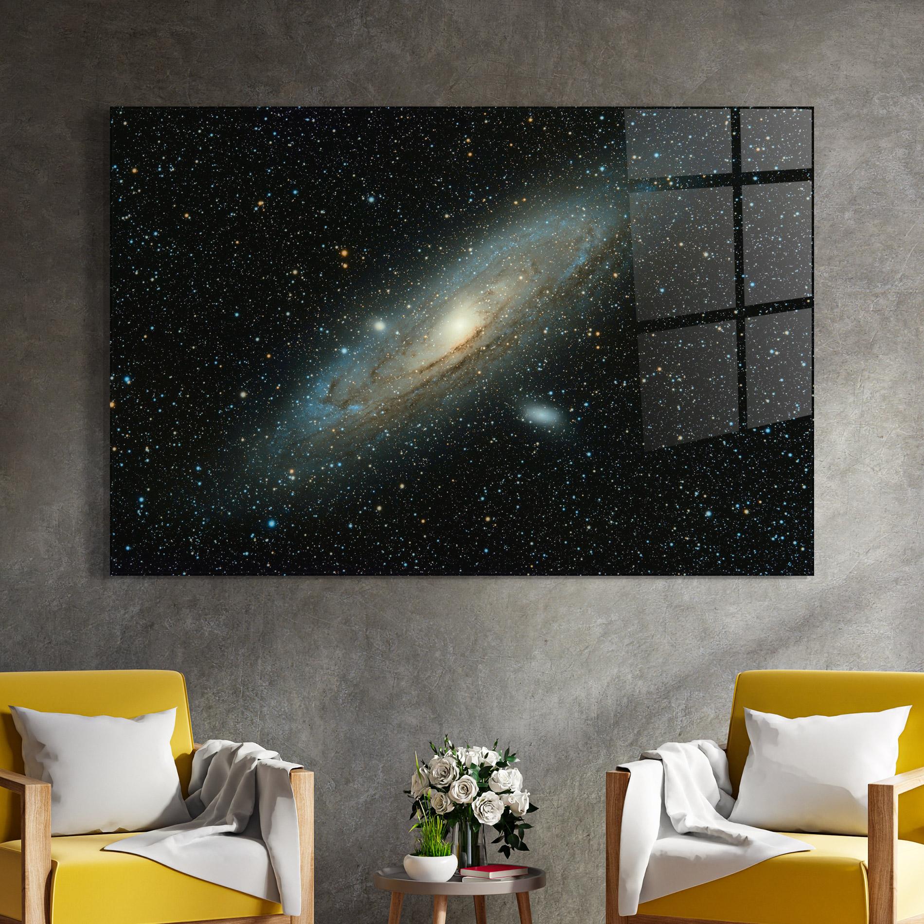 Glasbild Galaxy Stars mockup 4