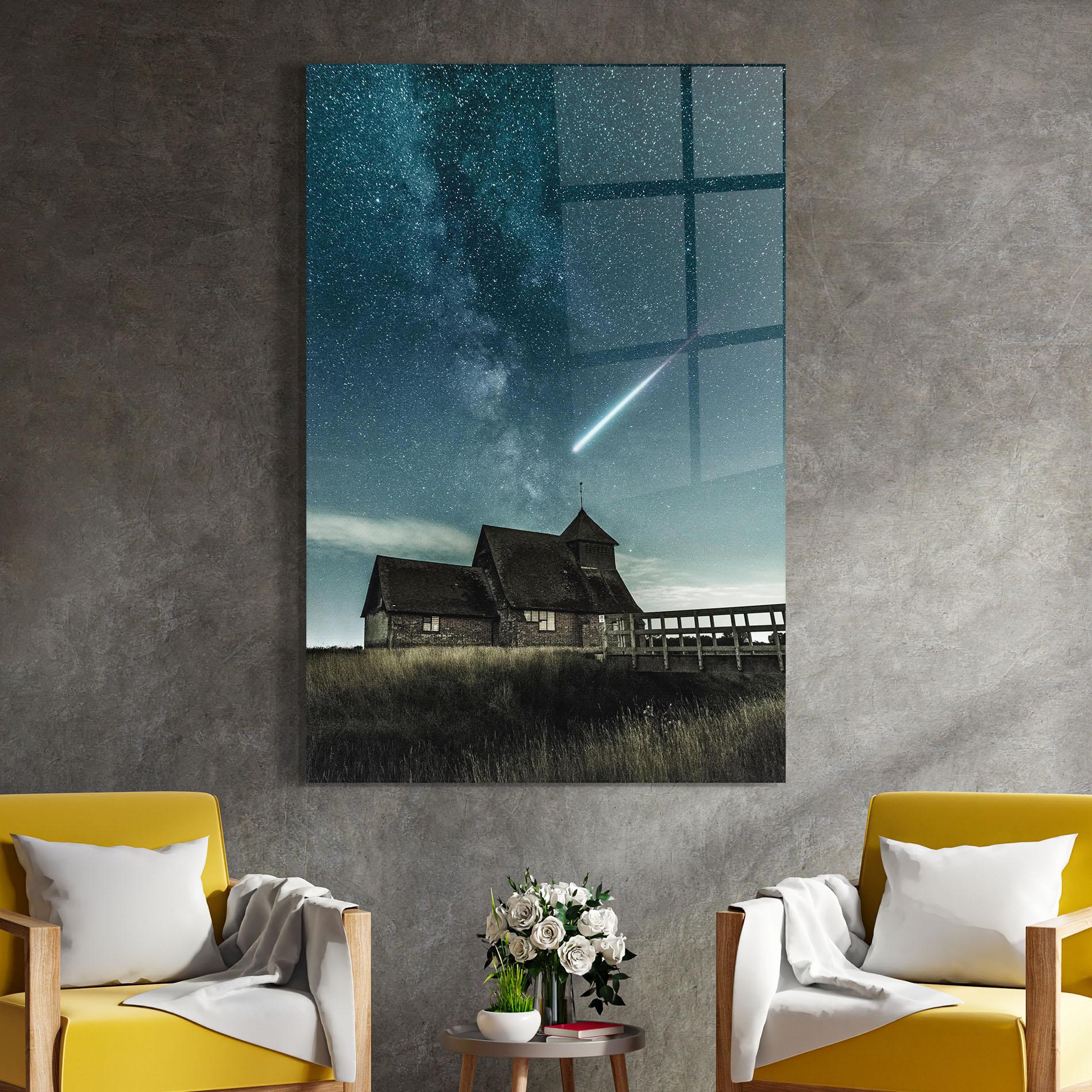 Glasbild Falling Star mockup 4