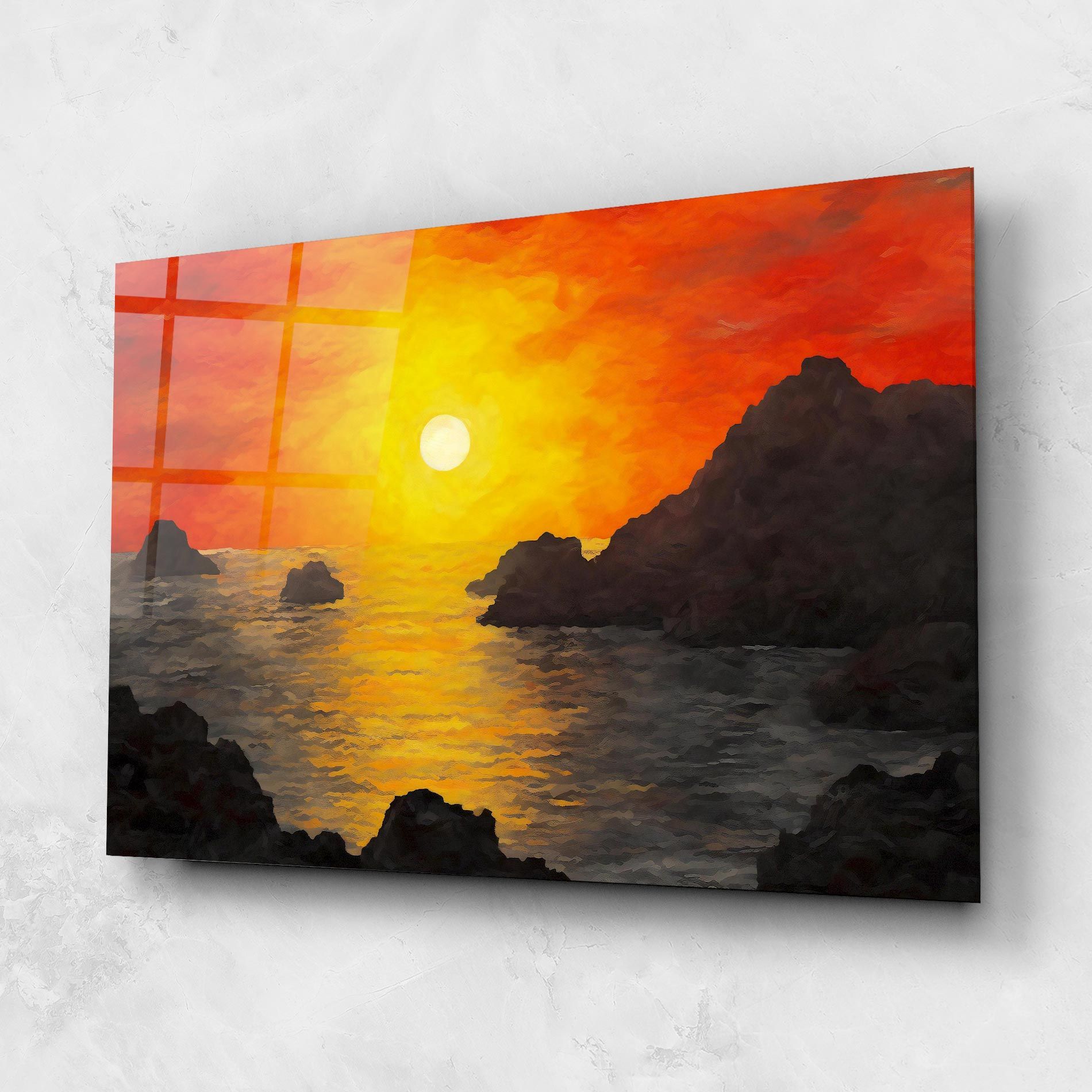 Mountains Rocks Painting mockup 1