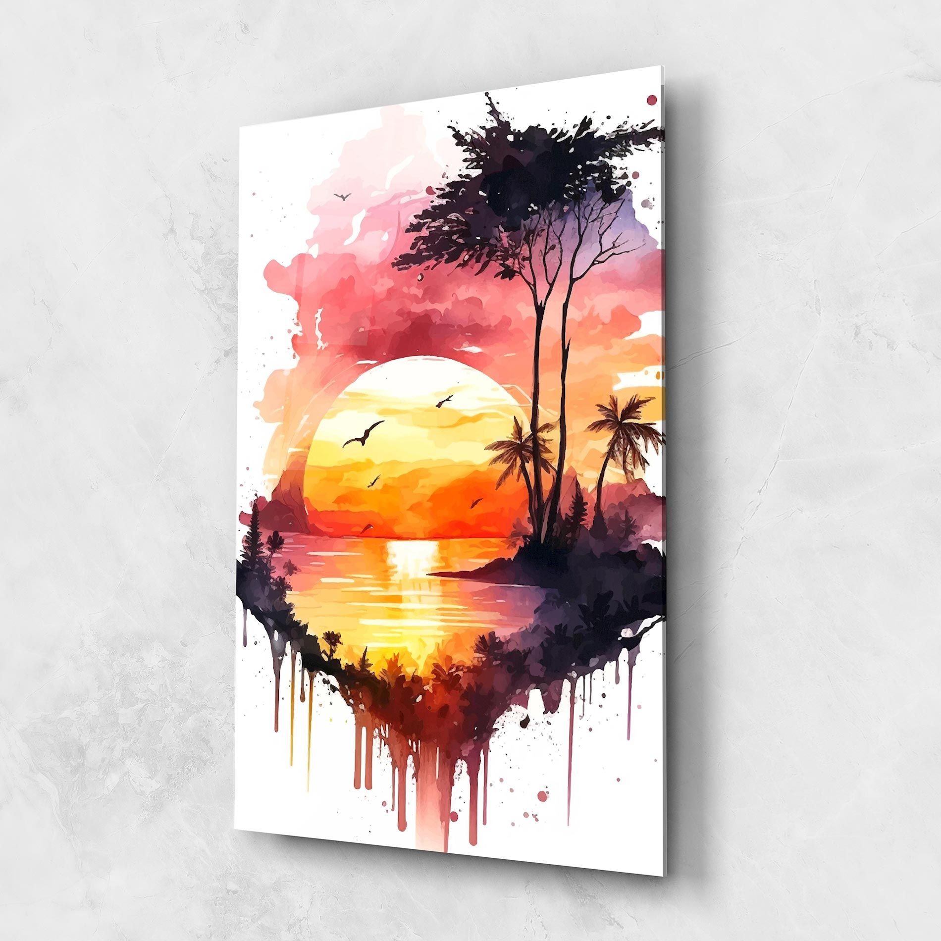 Purple Sunset Art mockup 1