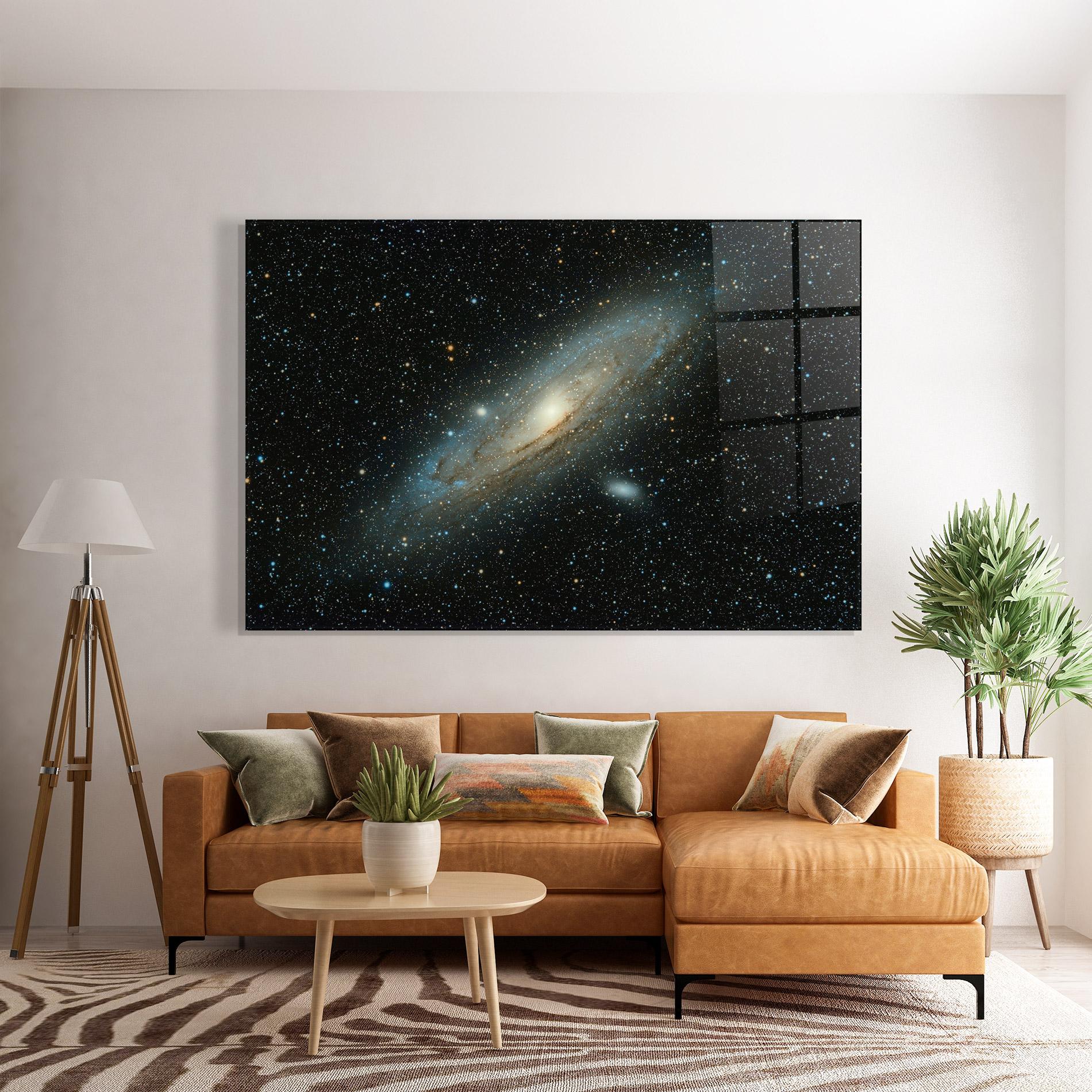 Glasbild Galaxy Stars mockup 7