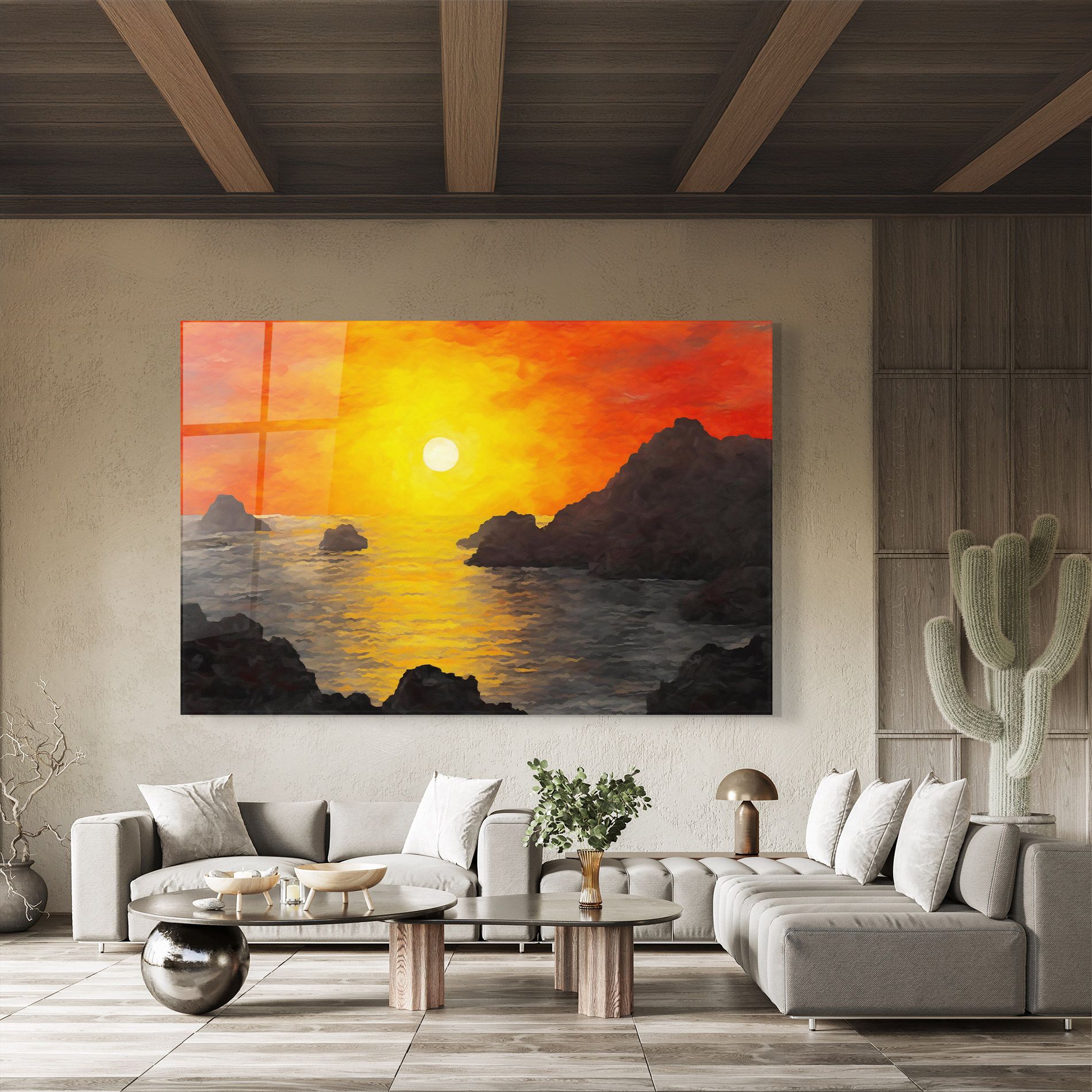 Mountains Rocks Painting mockup 8