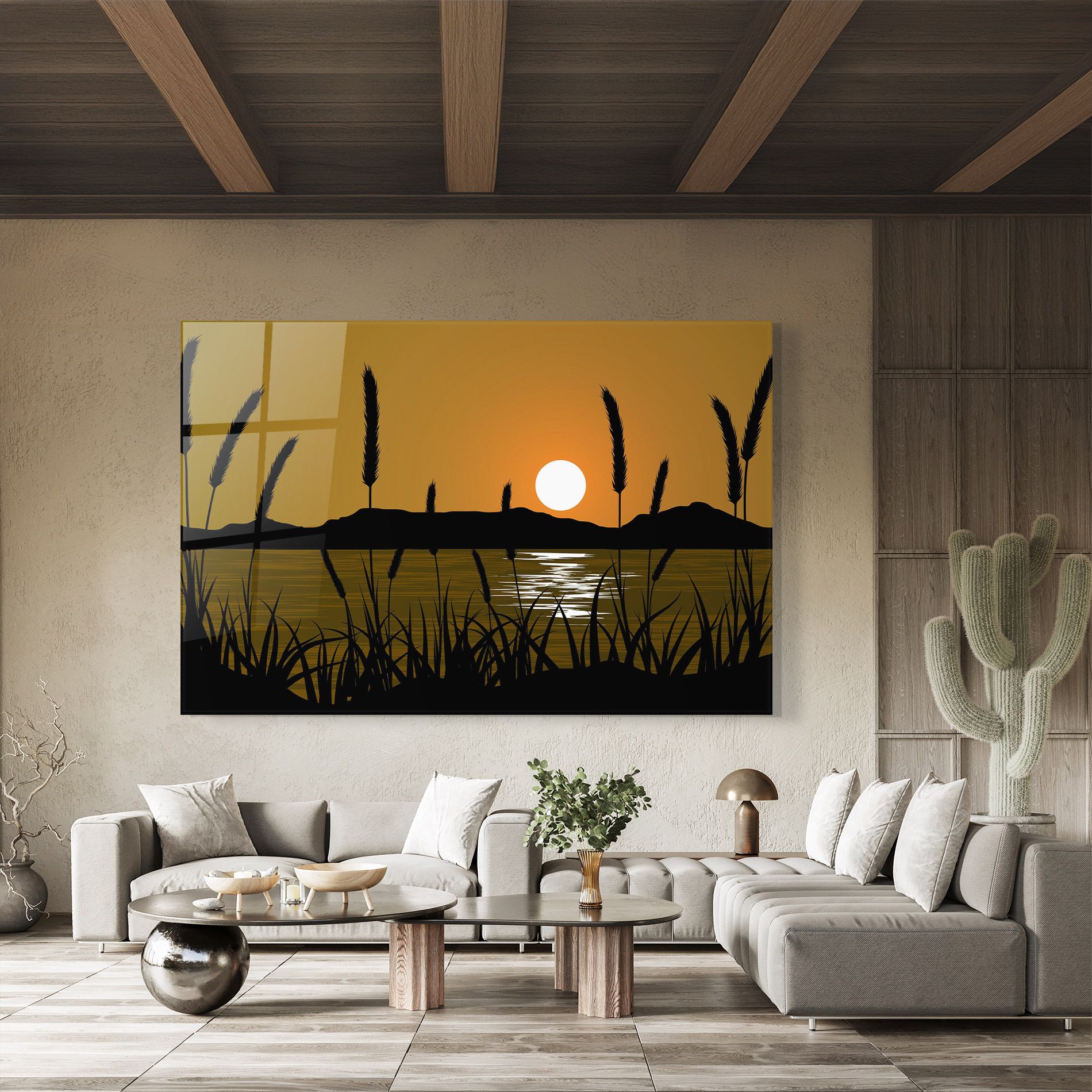 Orange Brown Sunset mockup 8