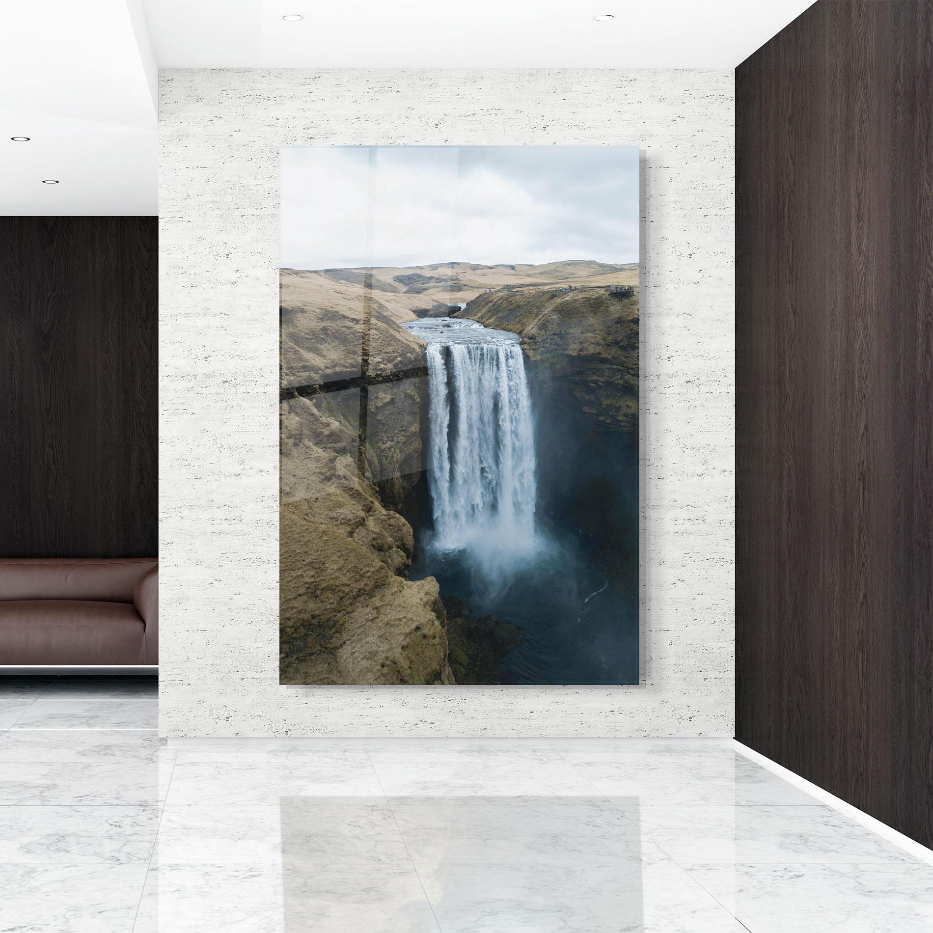 Glasbild Desert Vibe Waterfall mockup 9