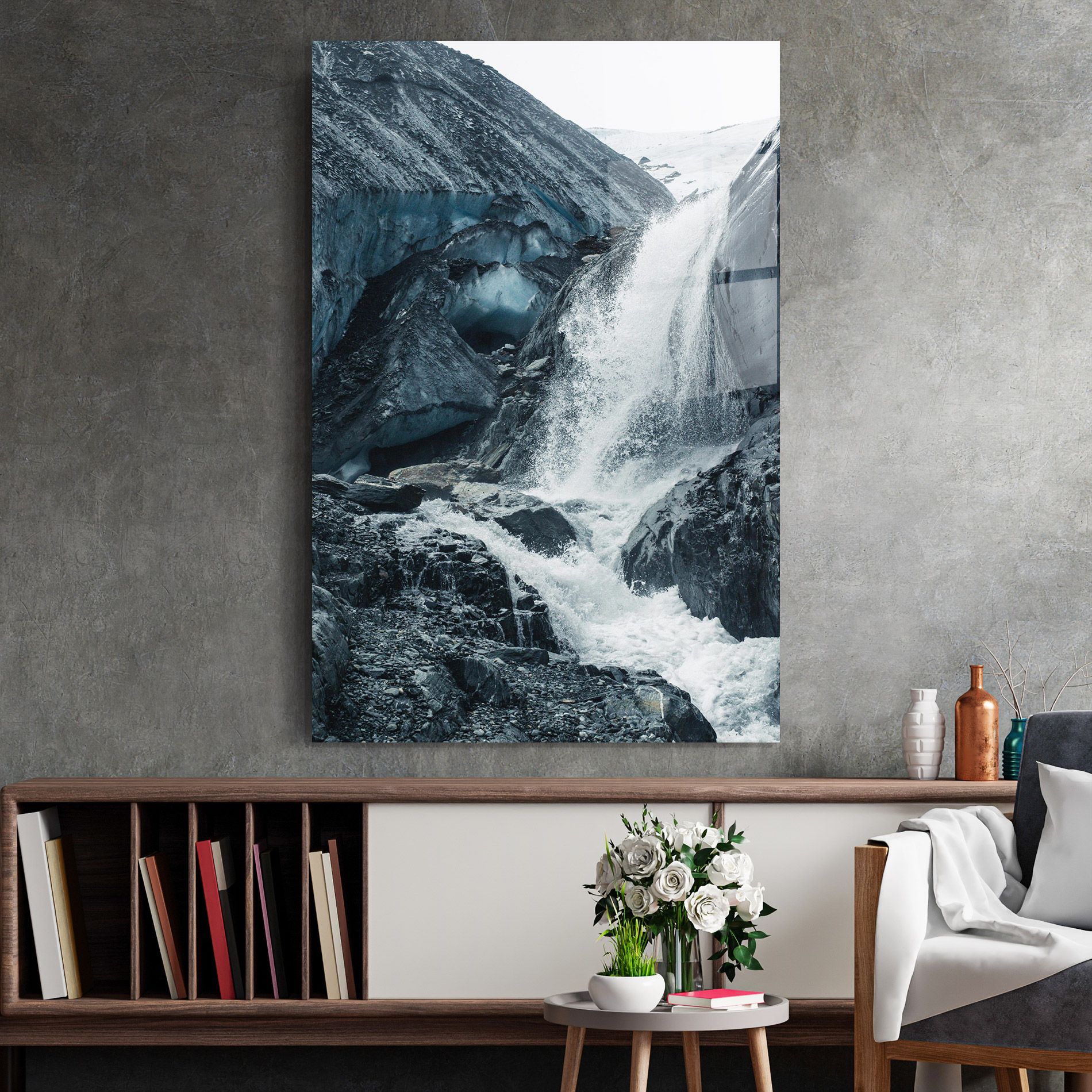 Blue Rocks Waterfall mockup 2