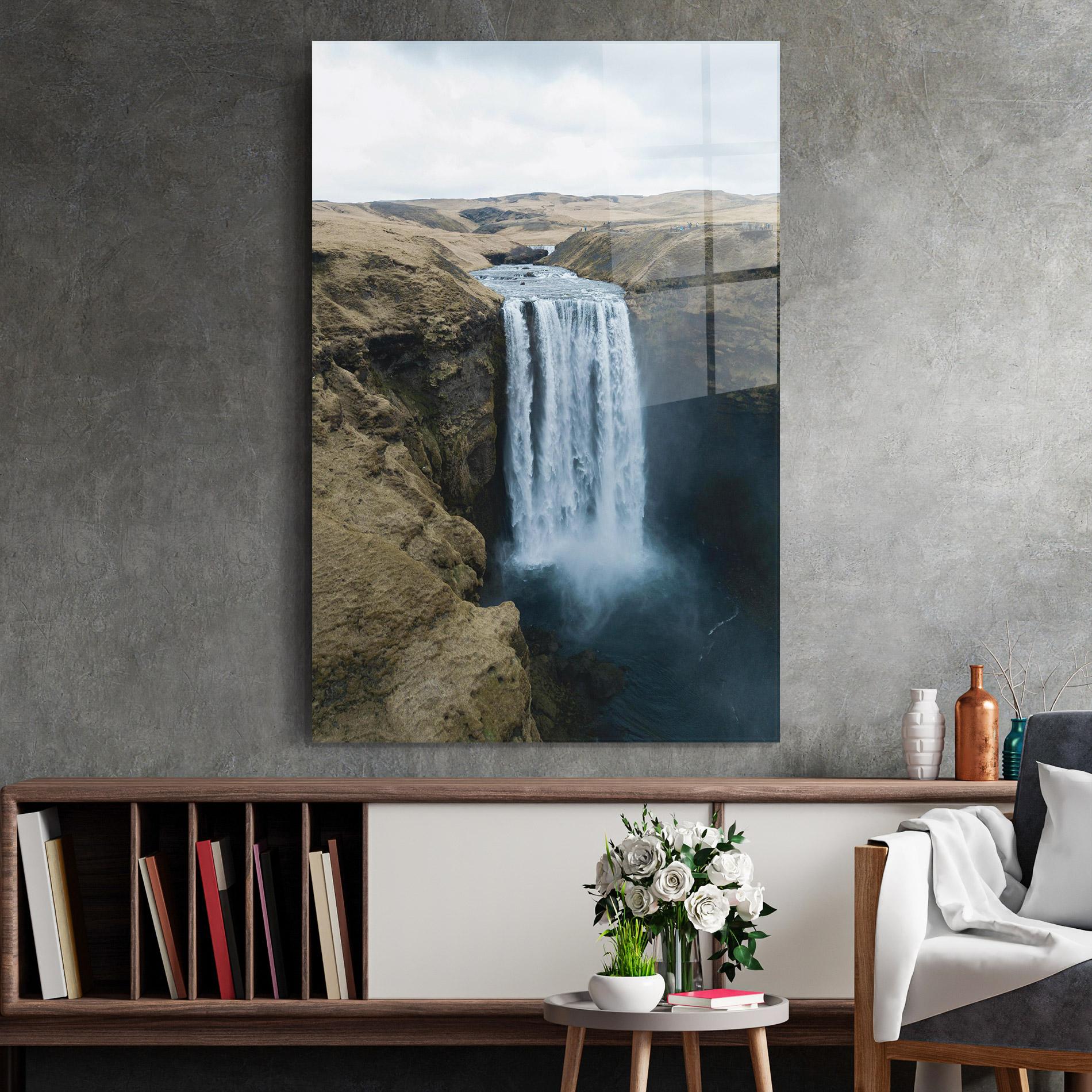 Glasbild Desert Vibe Waterfall mockup 2