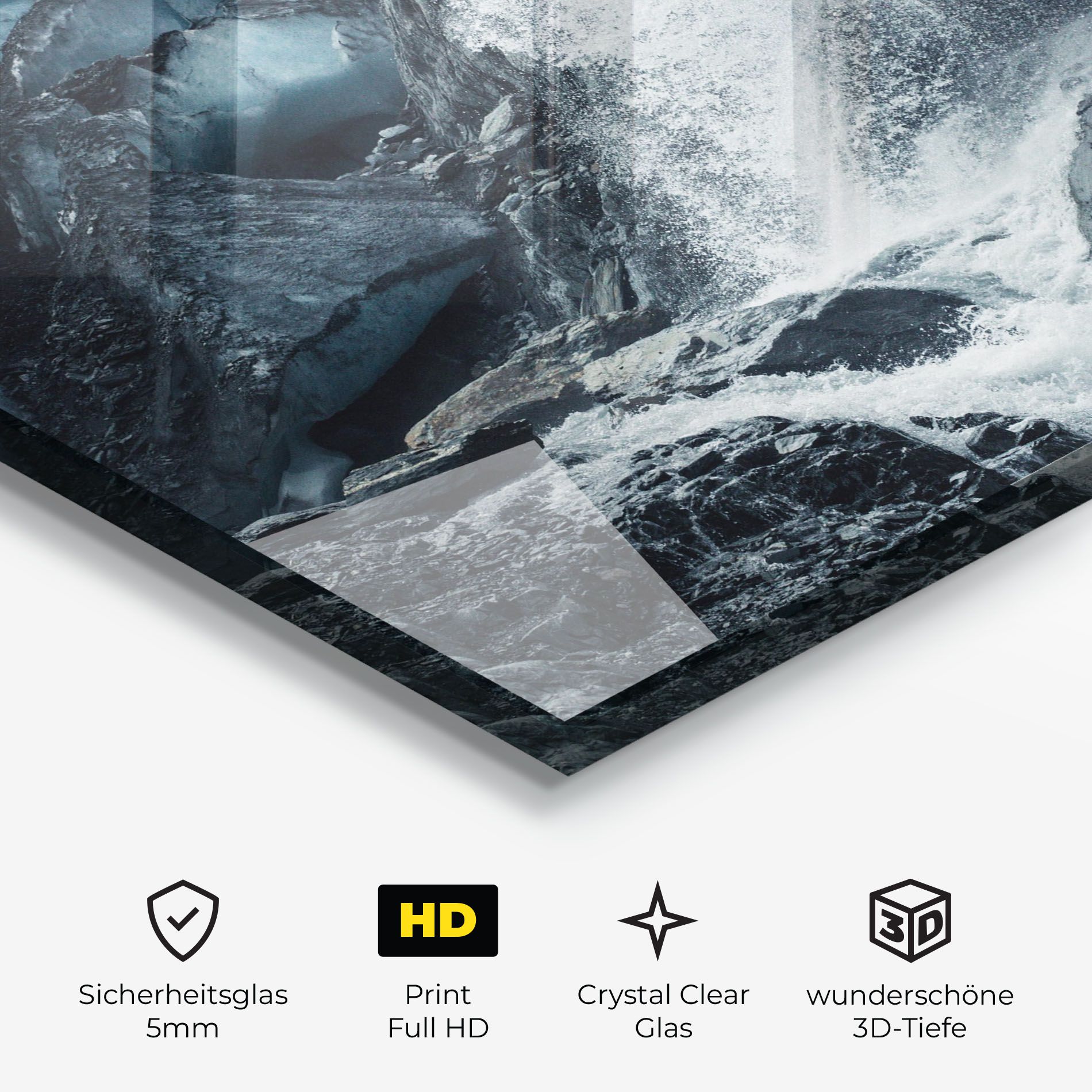 Blue Rocks Waterfall mockup 3