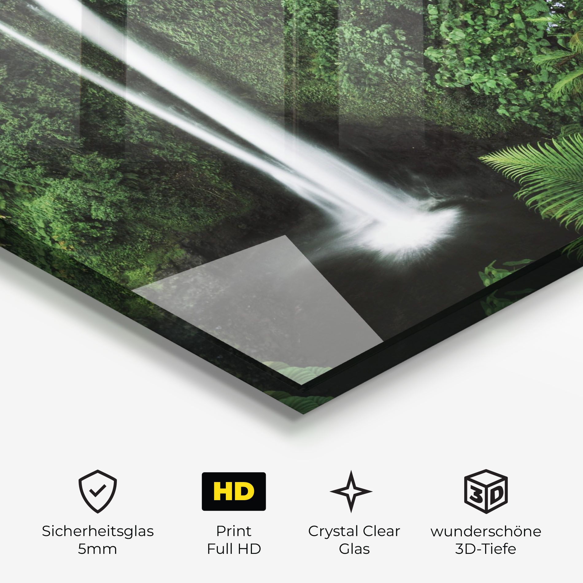 Green Nature Waterfall mockup 3