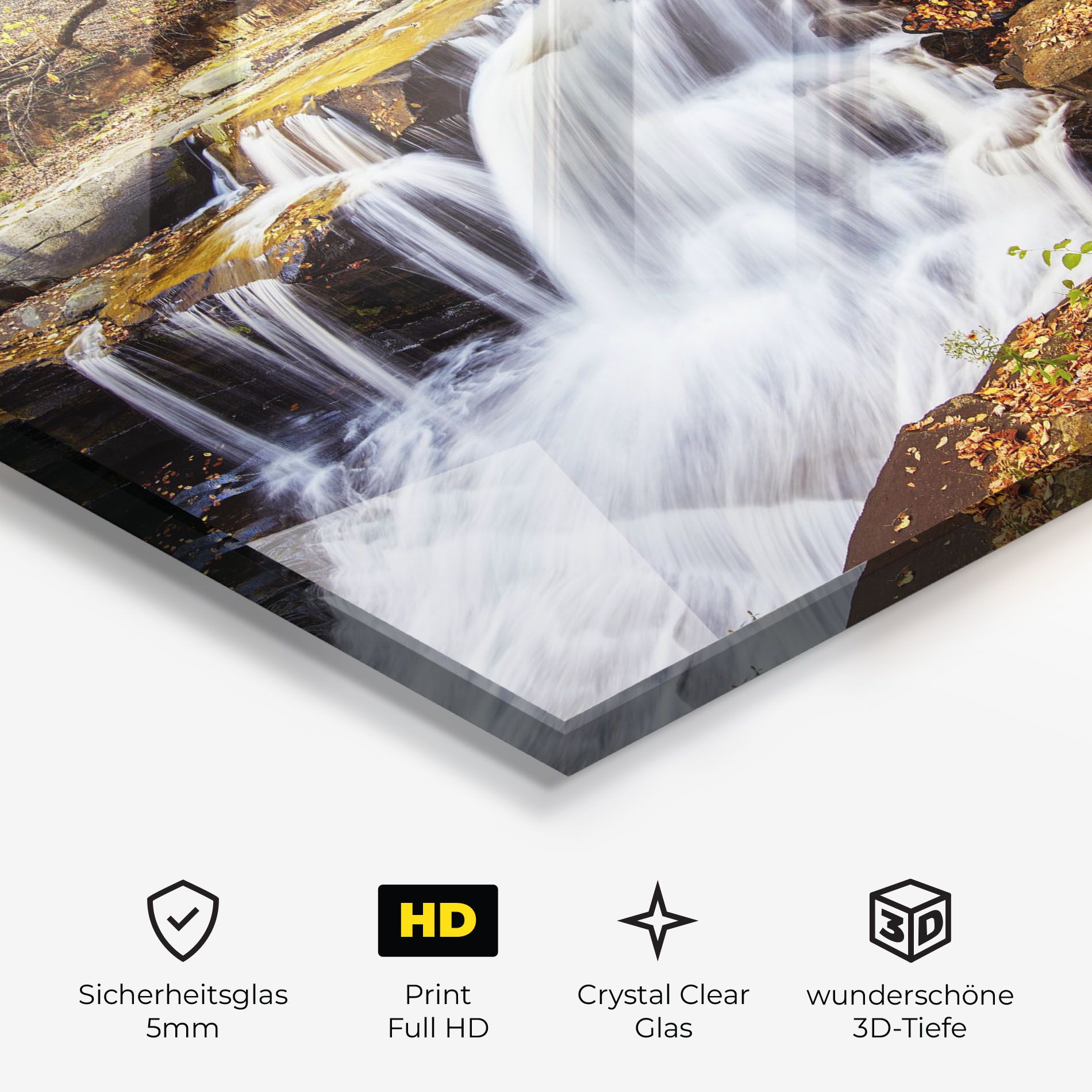 Pretty Autumn Waterfall mockup 3