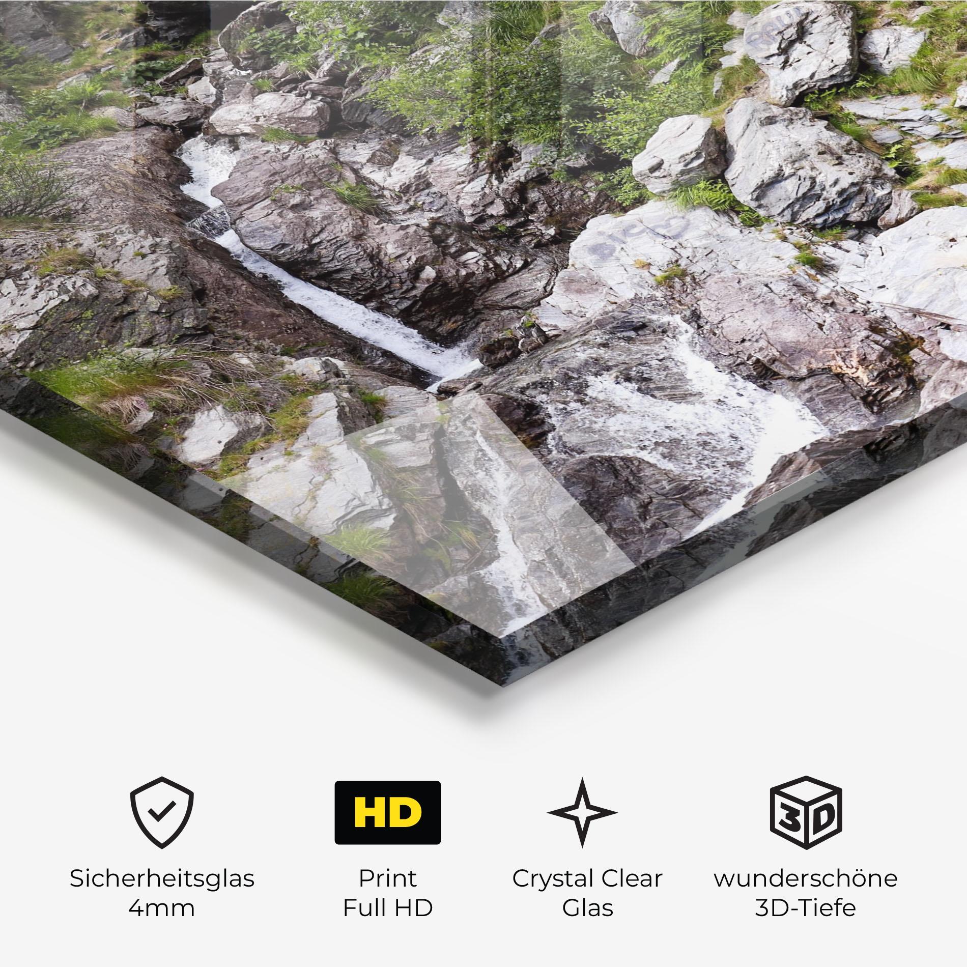 Glasbild Small Waterfall mockup 3