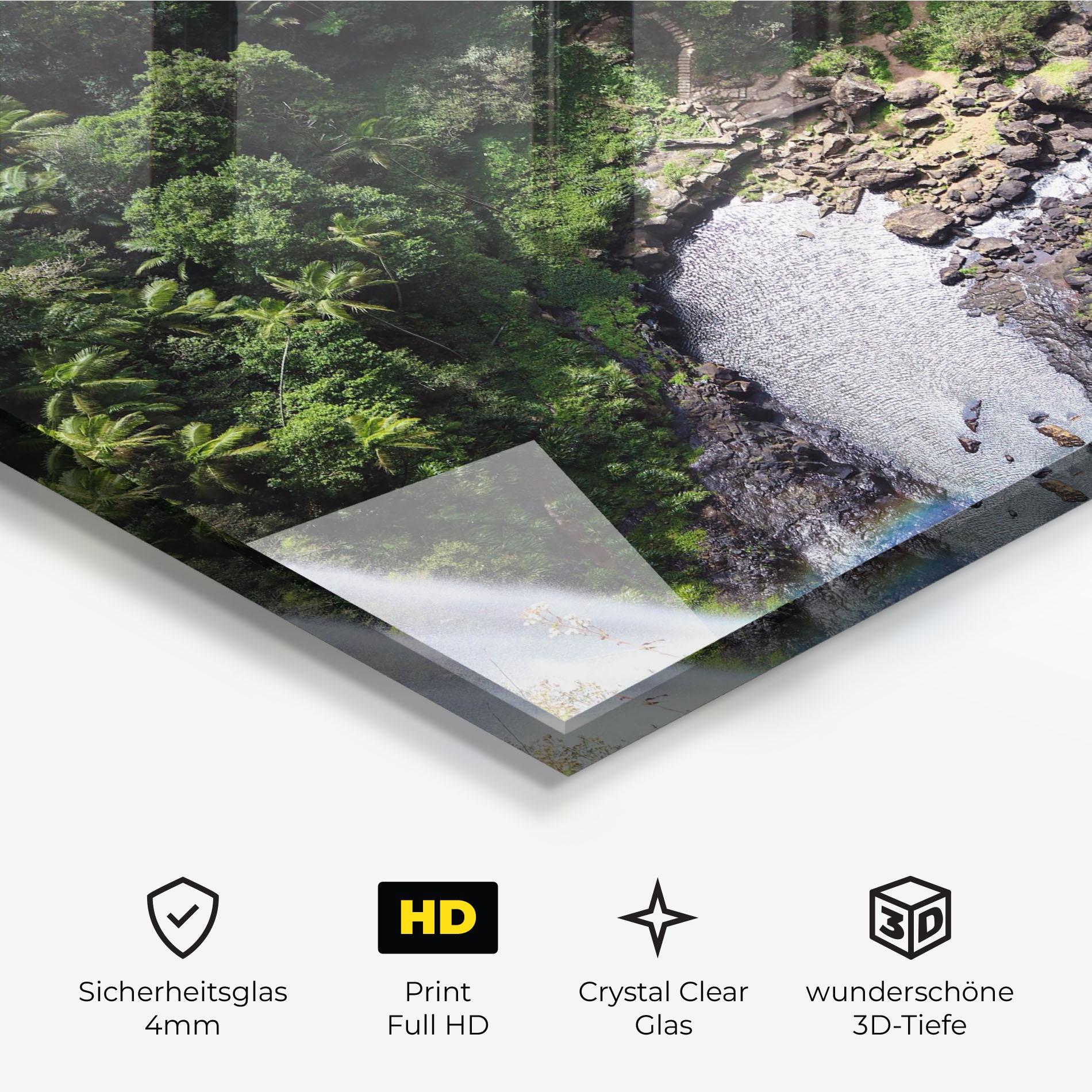 Glasbild Top Waterfall View mockup 3