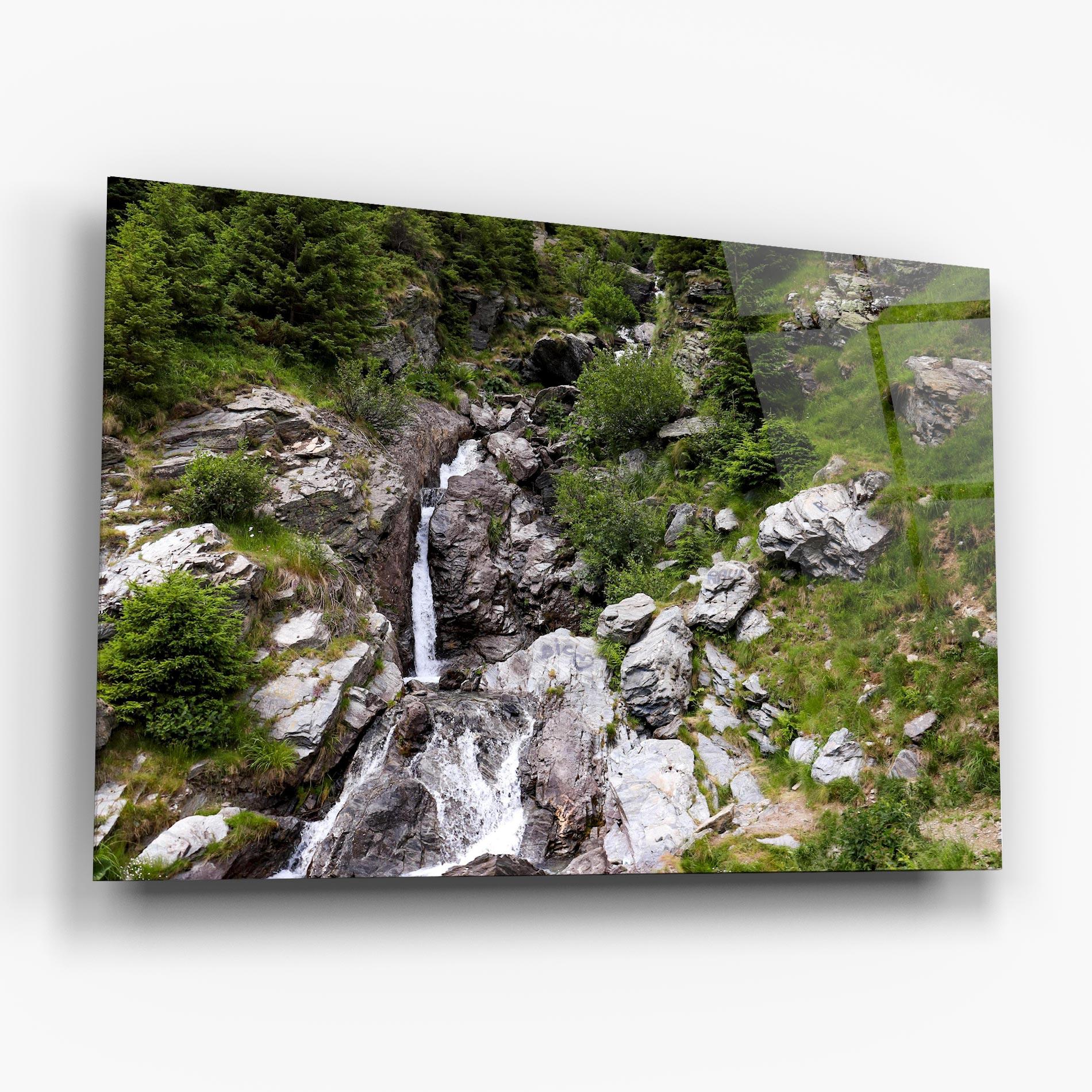 Glasbild Small Waterfall mockup 6