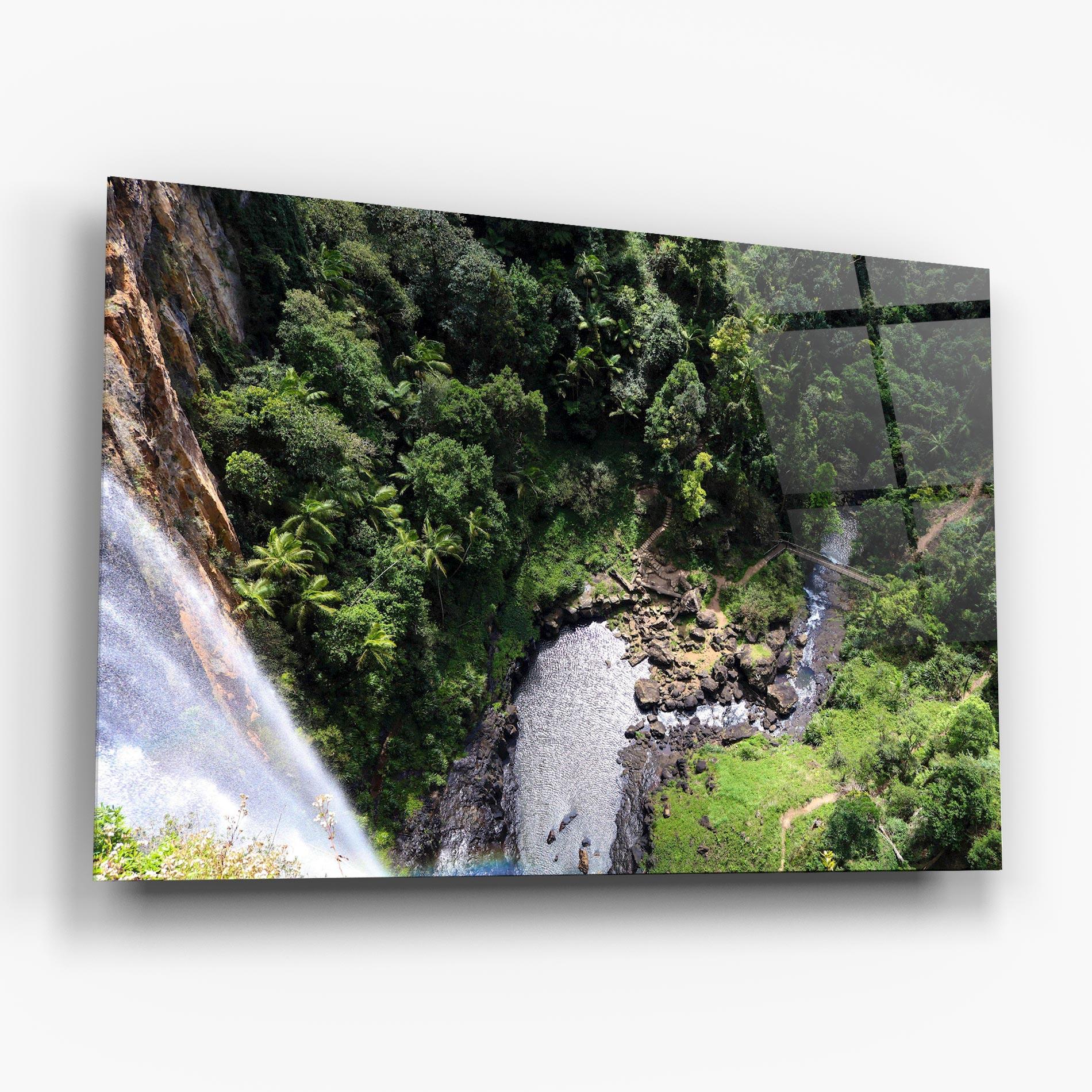 Glasbild Top Waterfall View mockup 6