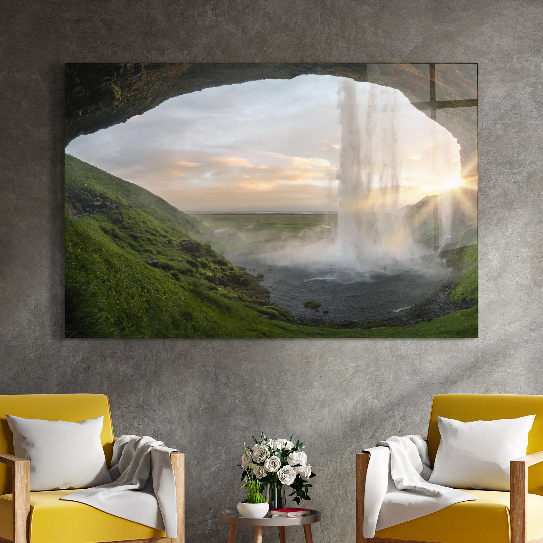 Cave Waterfall mockup 4