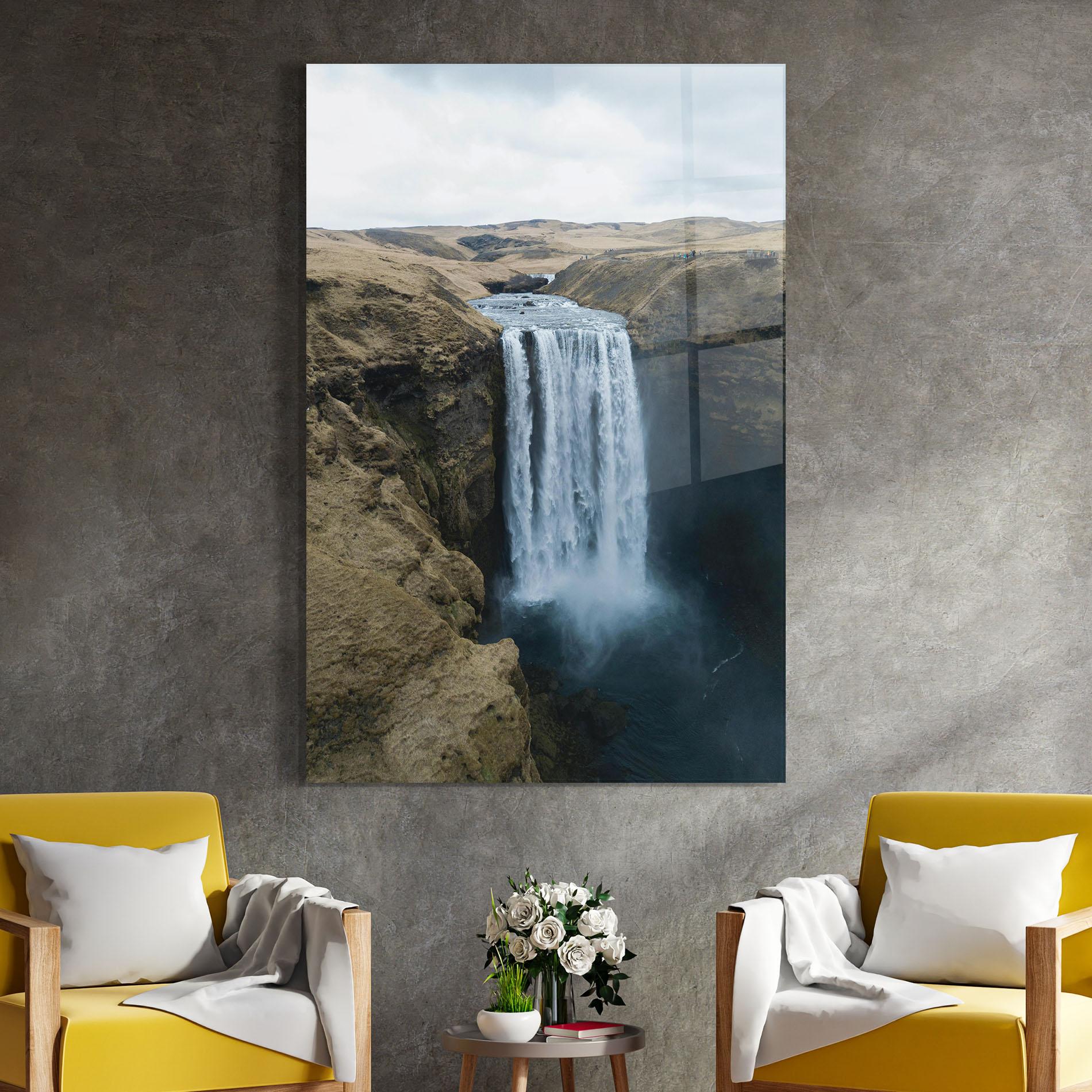 Glasbild Desert Vibe Waterfall mockup 4