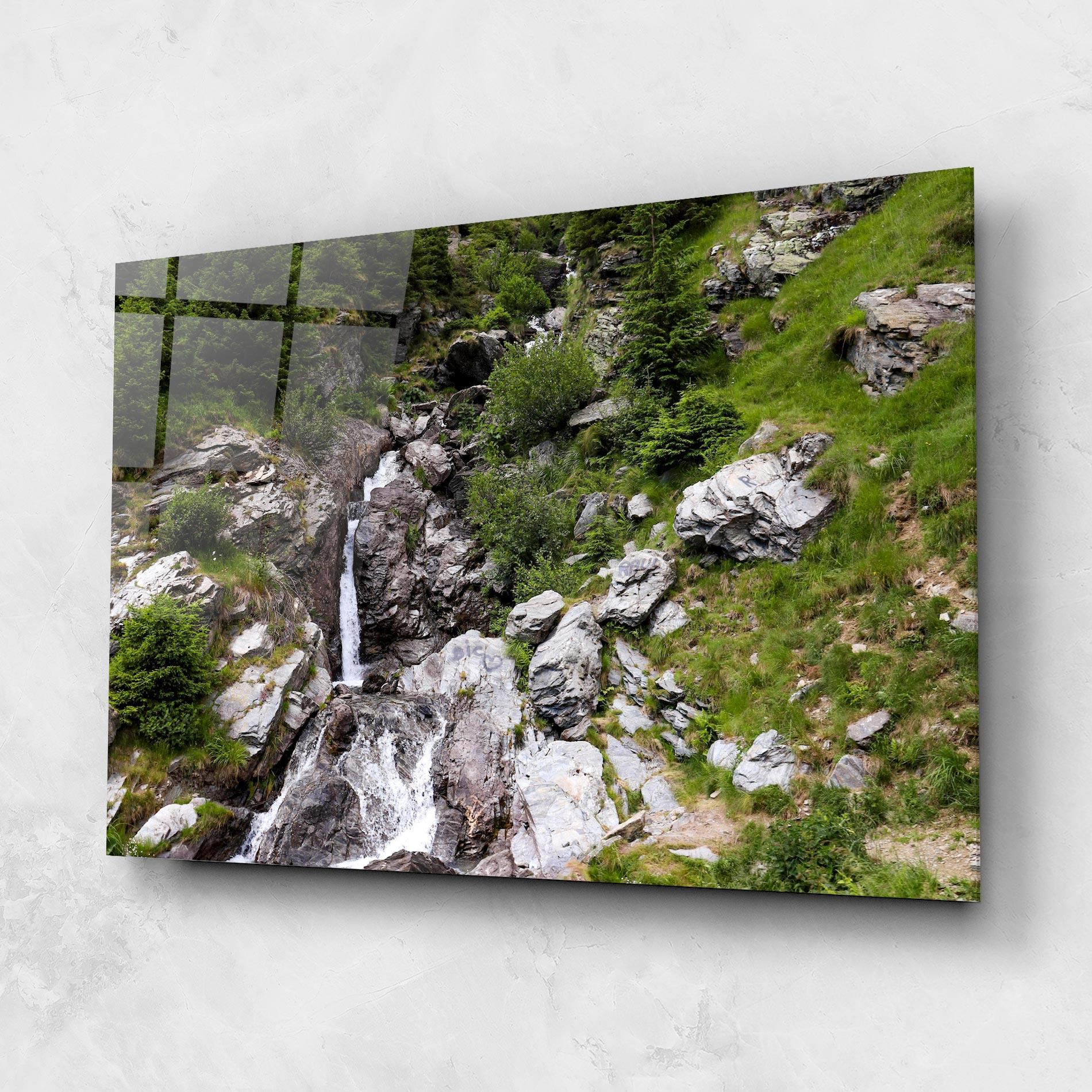 Glasbild Small Waterfall mockup 1