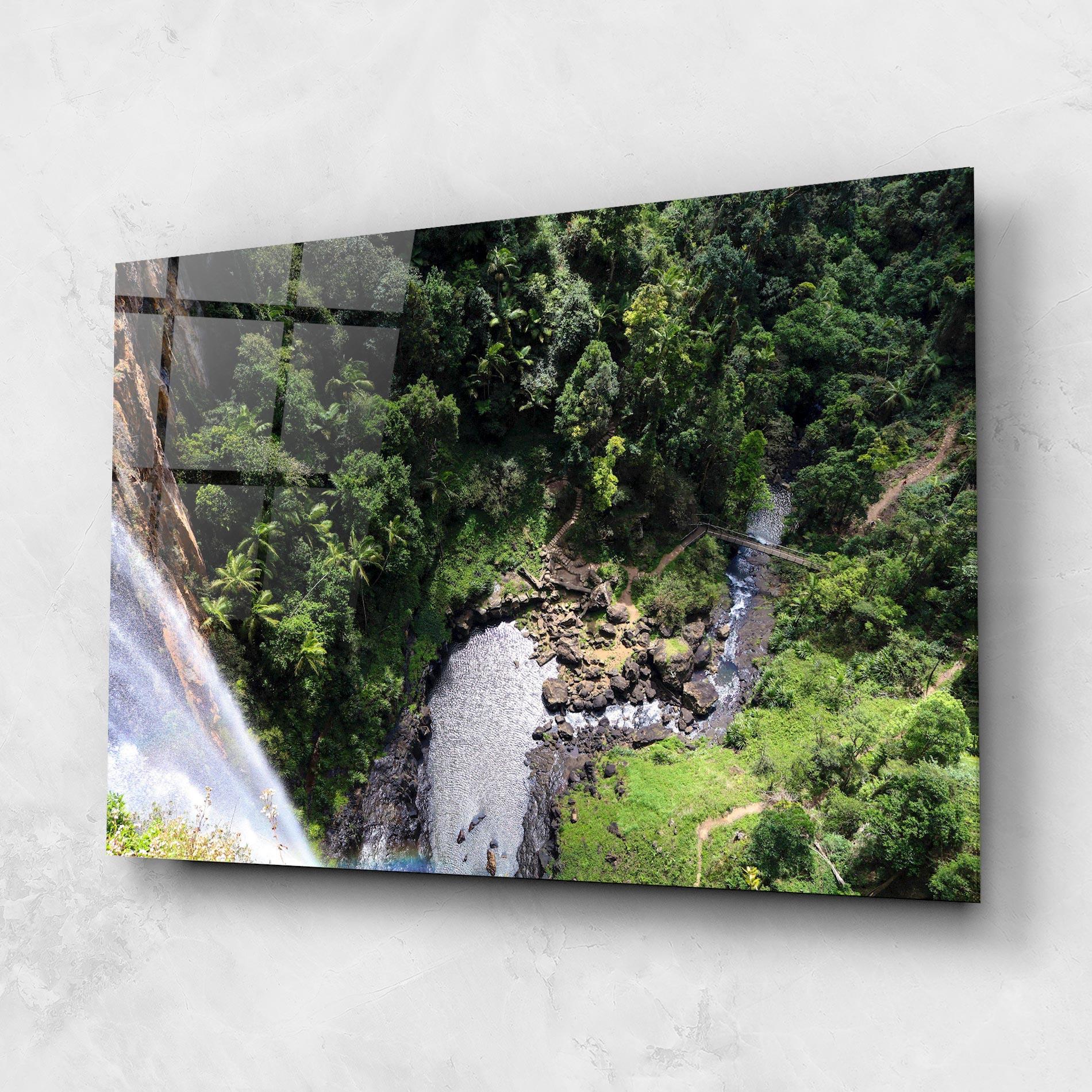 Glasbild Top Waterfall View mockup 1