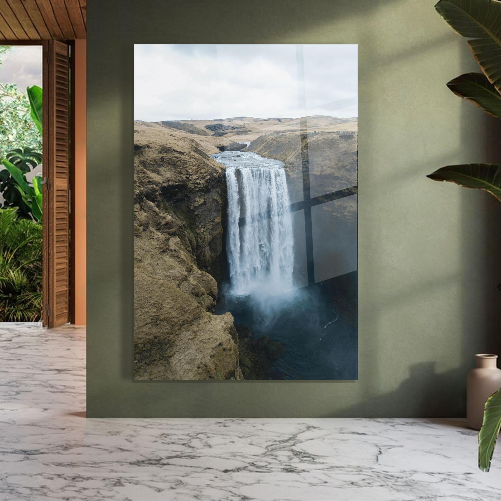 Glasbild Desert Vibe Waterfall mockup 7