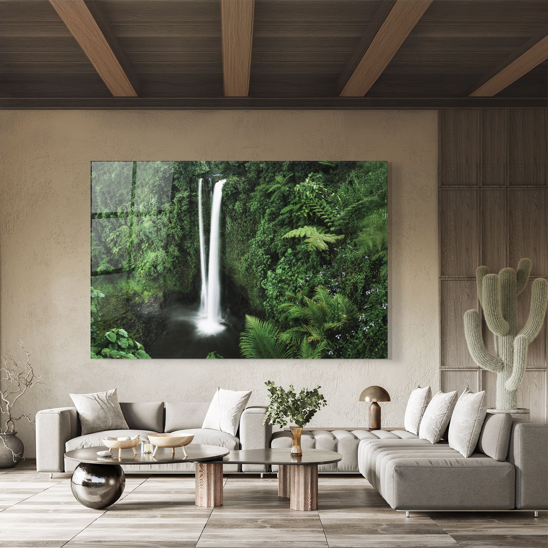 Green Nature Waterfall mockup 8