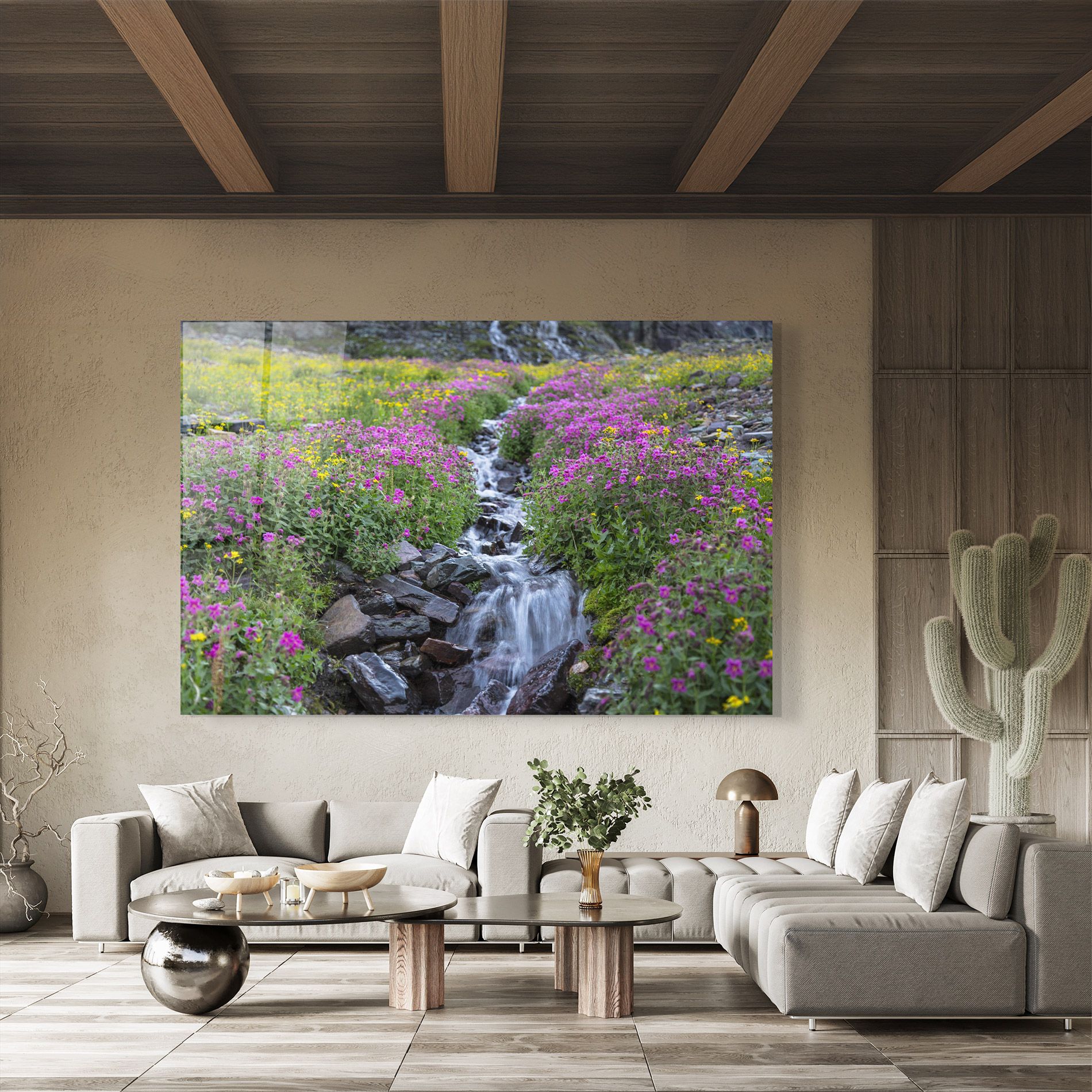 Purple Field Waterfall mockup 8
