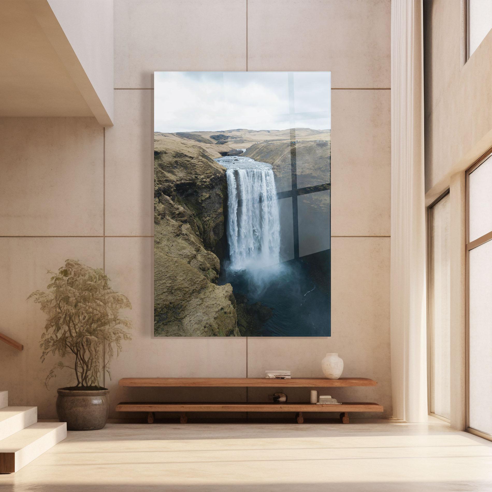 Glasbild Desert Vibe Waterfall mockup 8