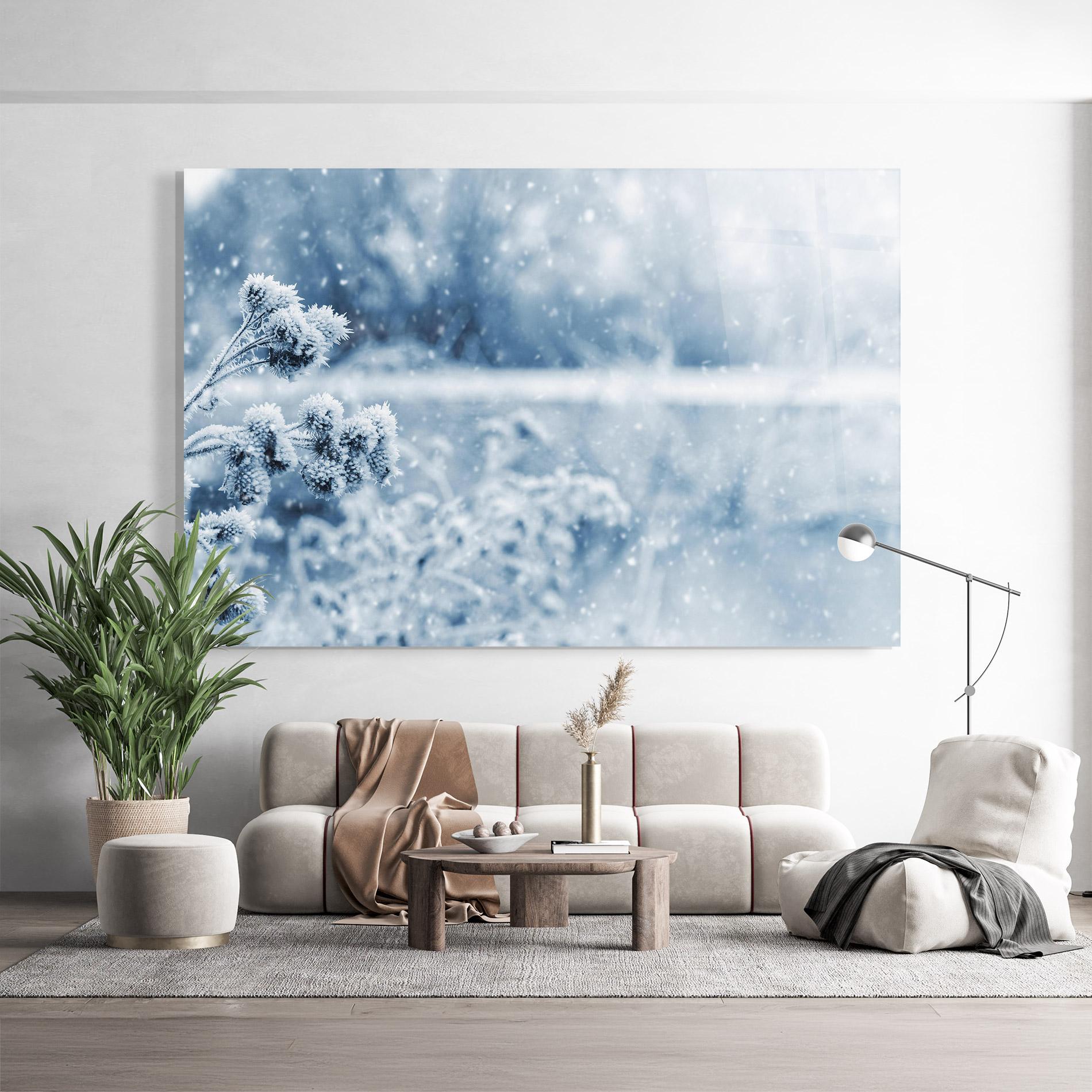 Glasbild Pretty Winter Plants mockup 9