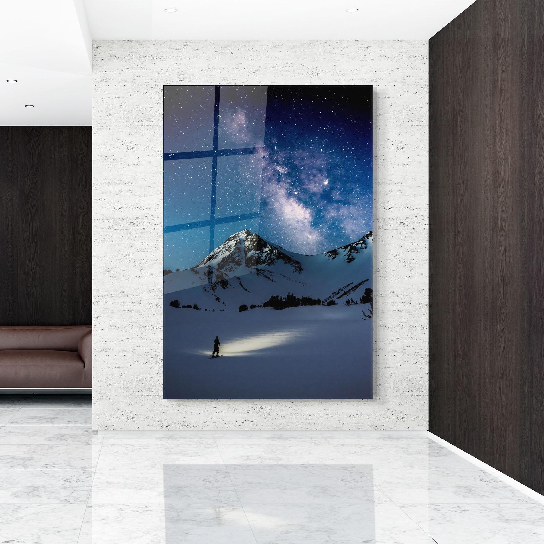 Glasbild Pretty Sky Winter mockup 9