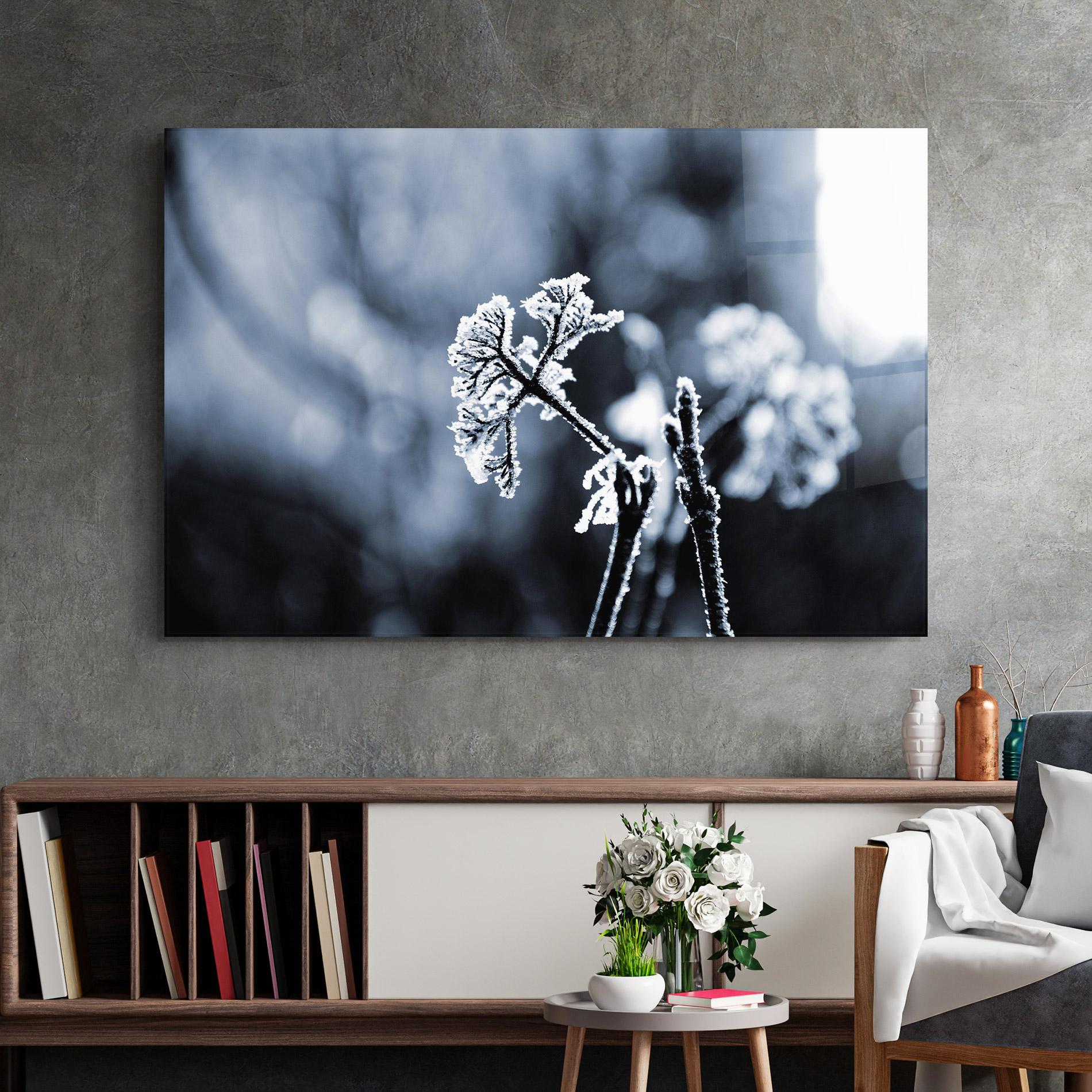 Glasbild Winter Plant mockup 2