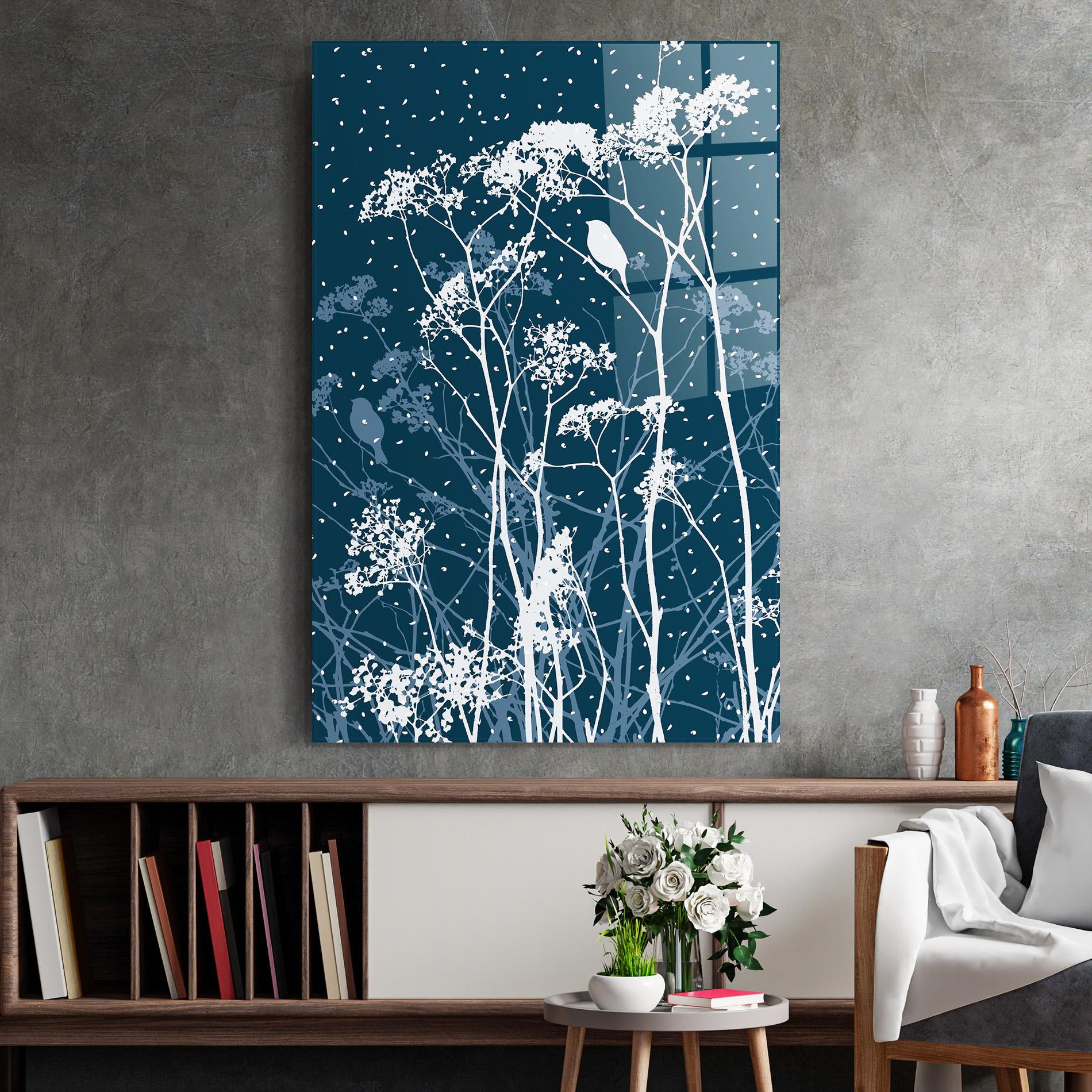 Glasbild Meadow Flowers mockup 2