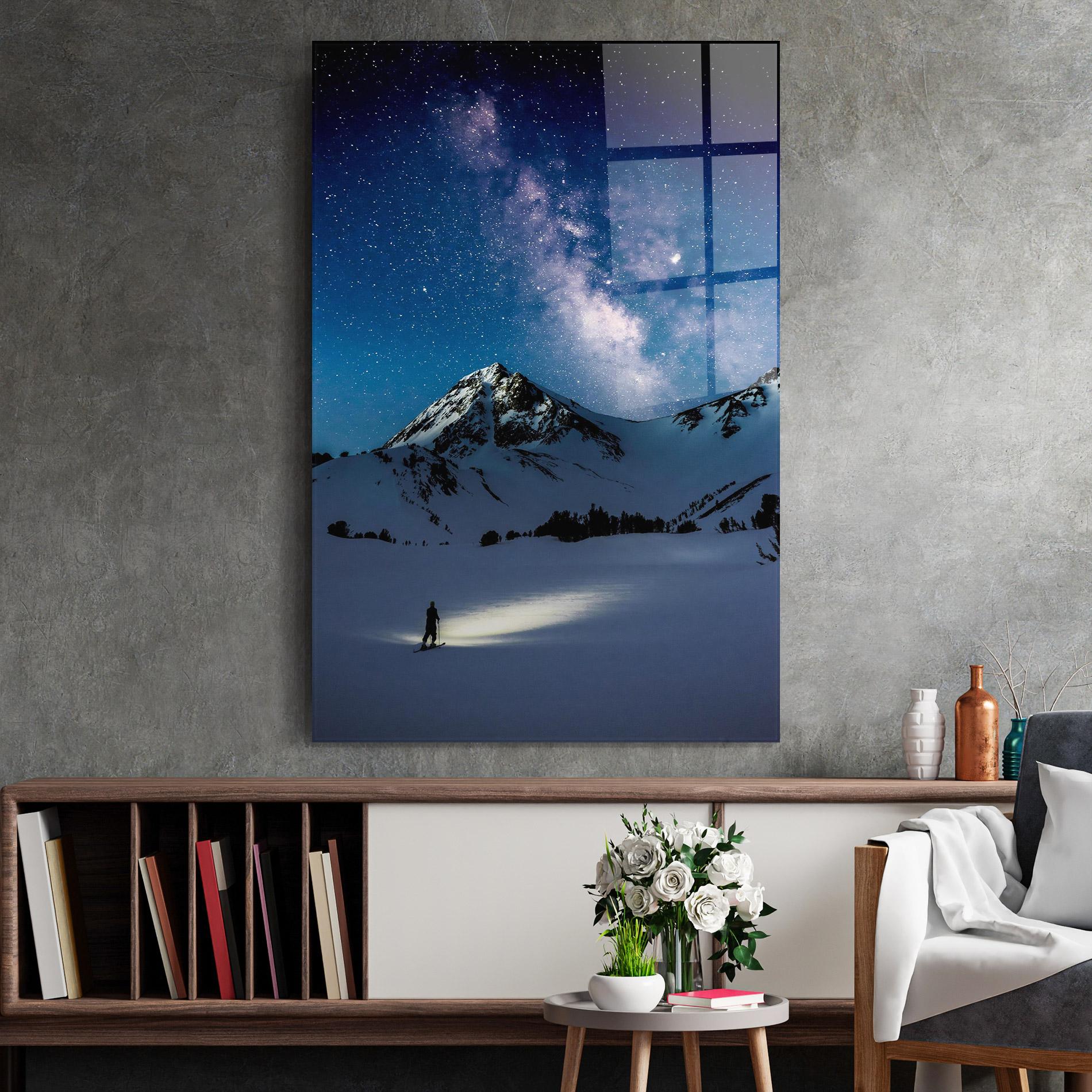 Glasbild Pretty Sky Winter mockup 2