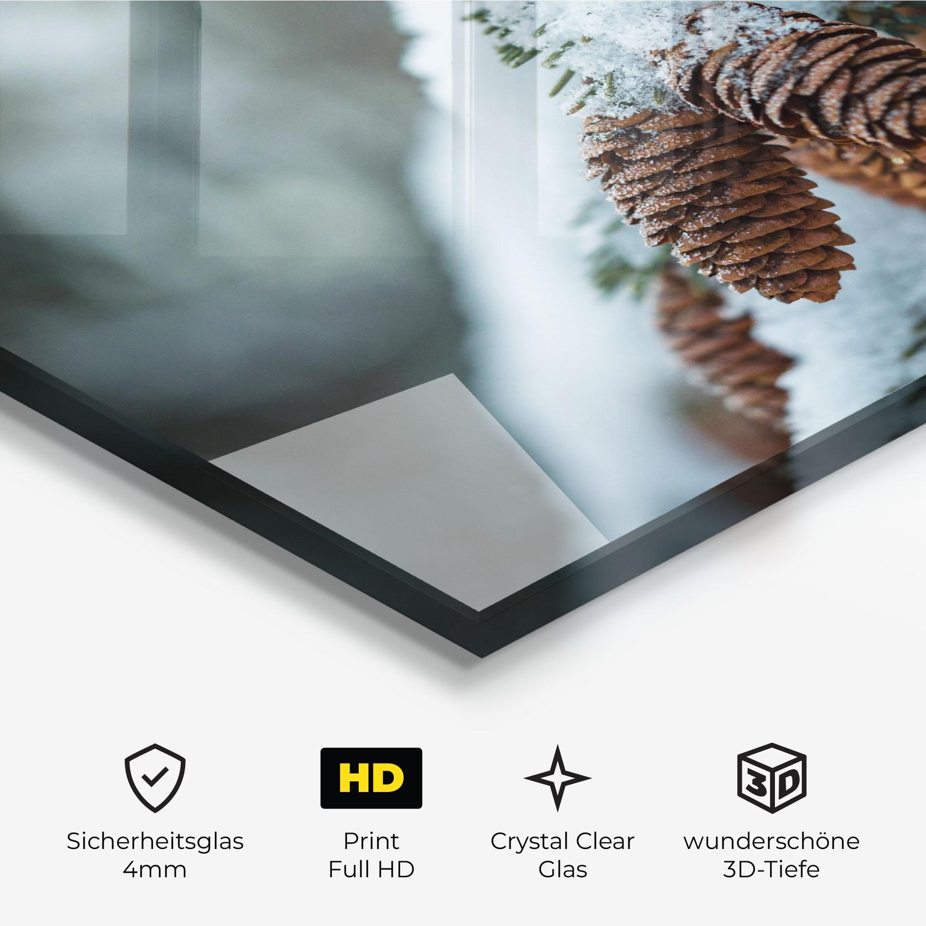 Glasbild Pretty Snow Cones mockup 3