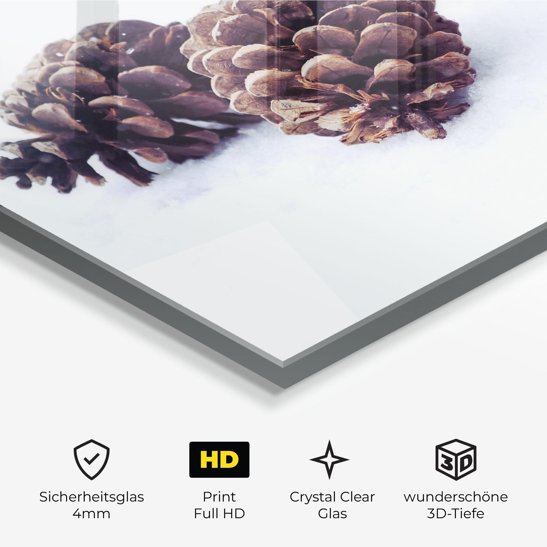 Glasbild Snow Cones mockup 3