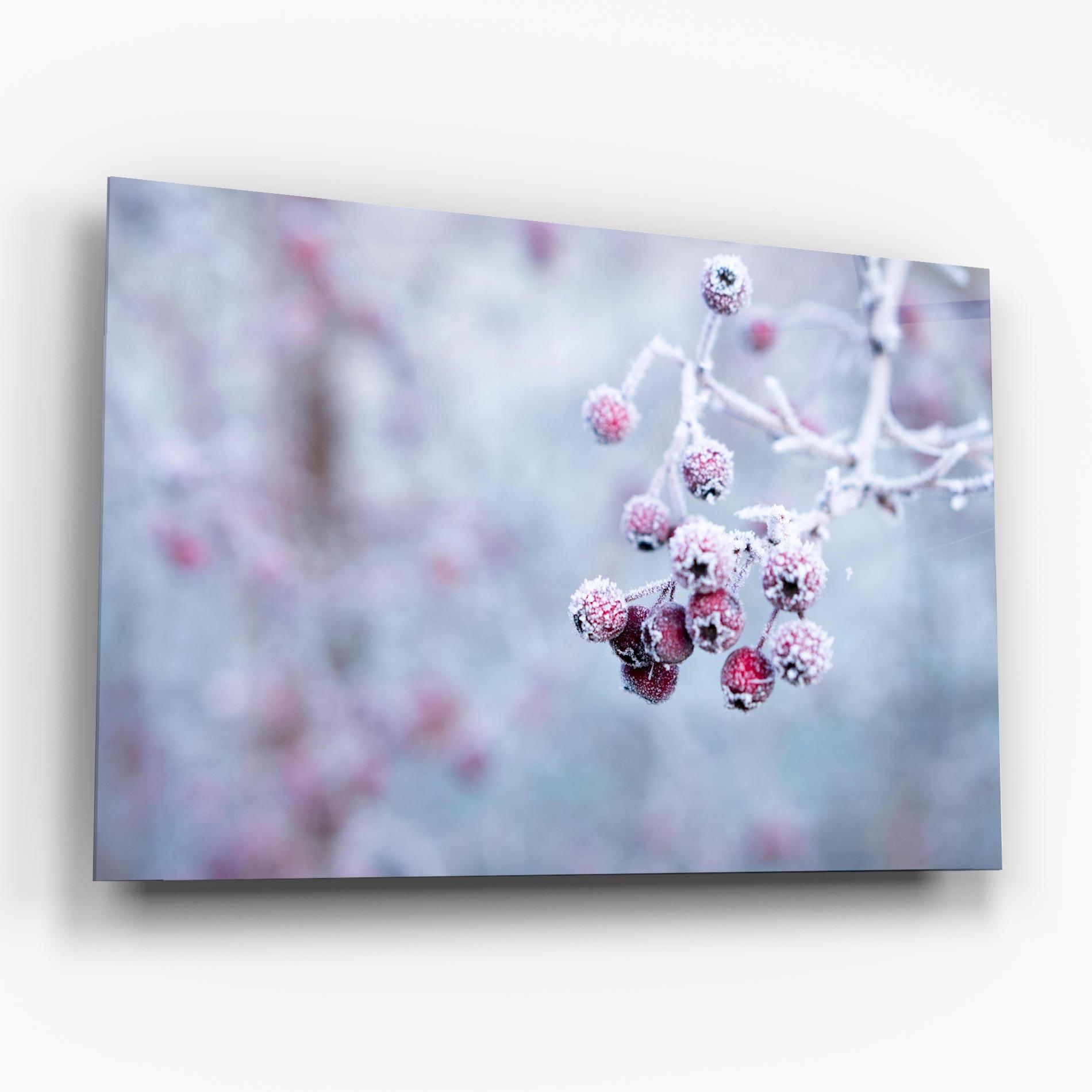Glasbild Red Winter Fruits mockup 6