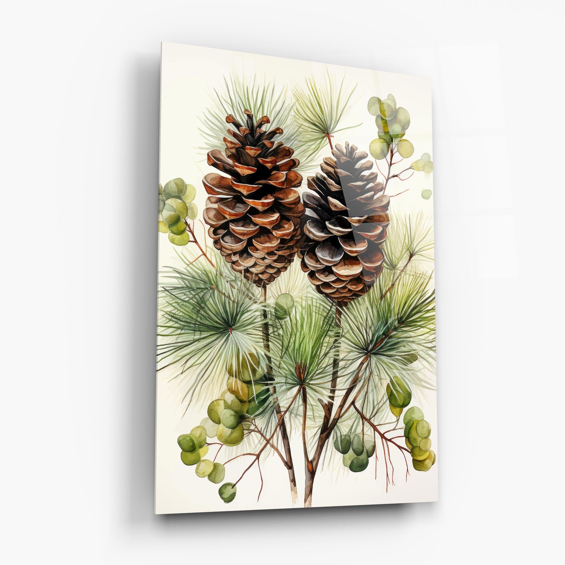 Glasbild Brown Cones mockup 6