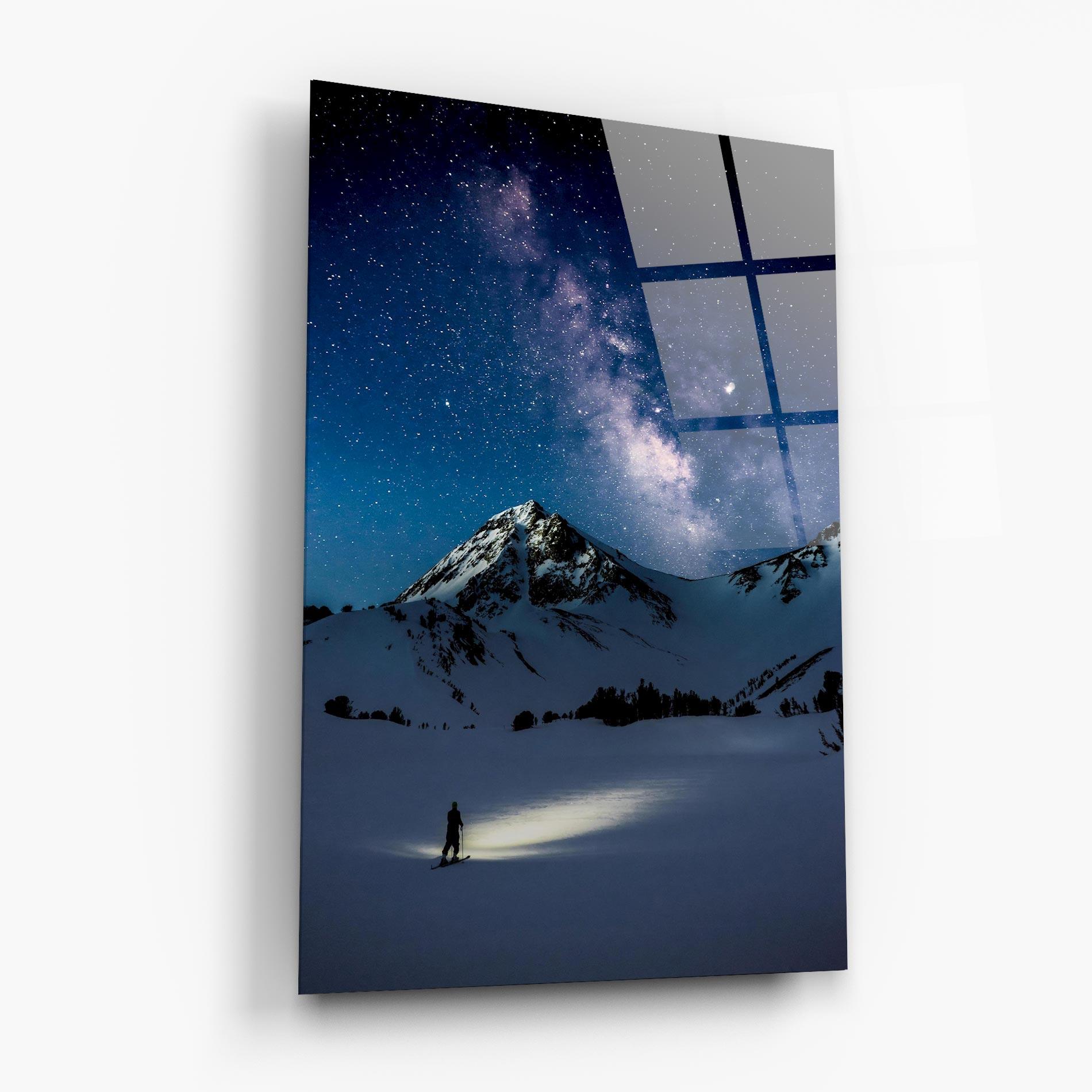 Glasbild Pretty Sky Winter mockup 6