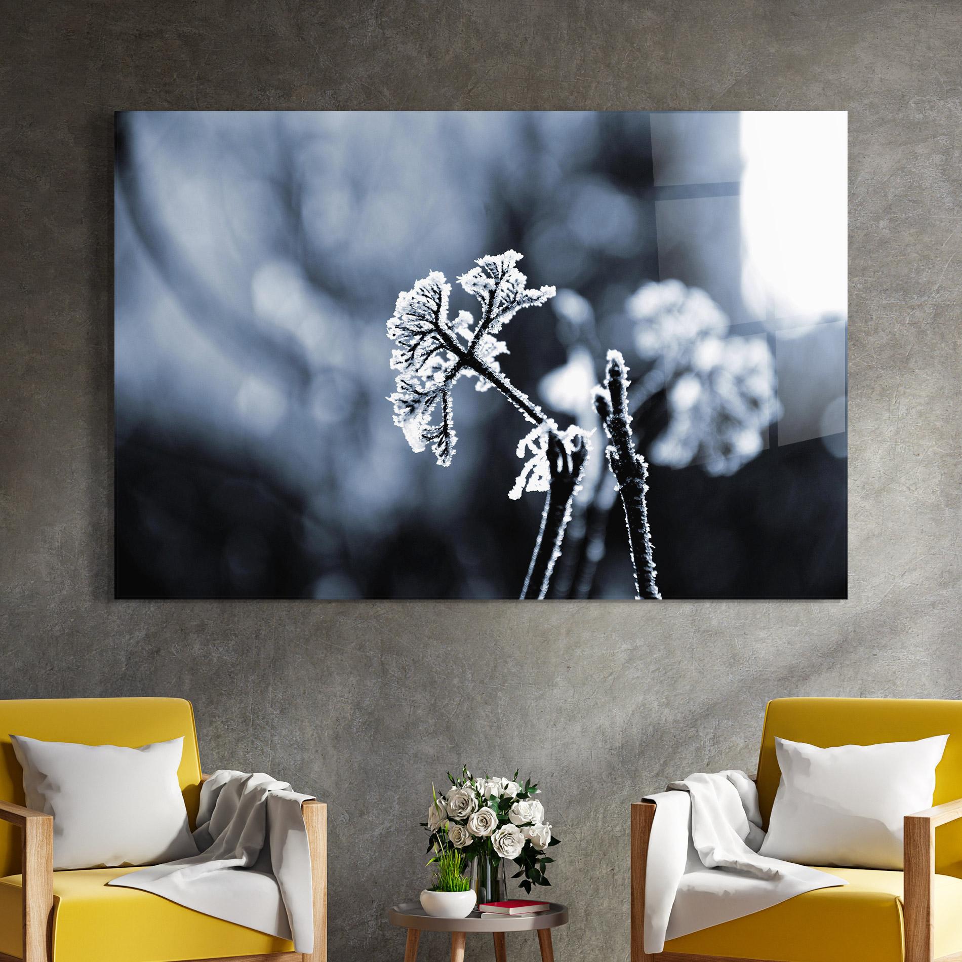 Glasbild Winter Plant mockup 4