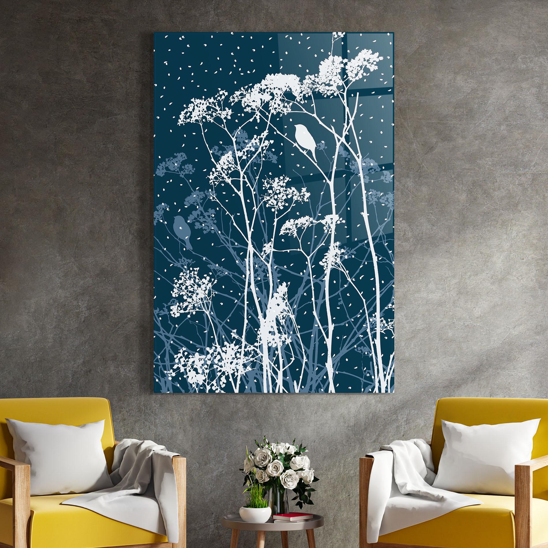 Glasbild Meadow Flowers mockup 4